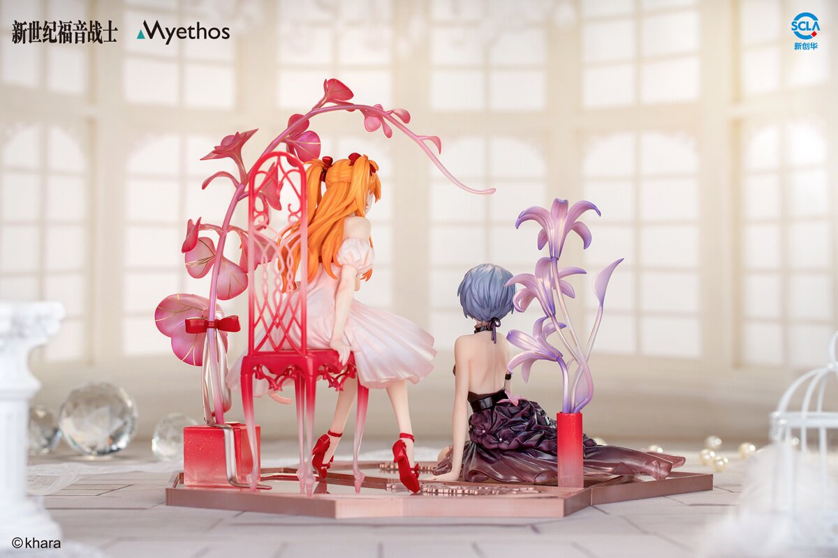 Evangelion Rei Ayanami & Asuka Shikinami Langley Whisper of Flower Ver. 1/7  Scale Figure