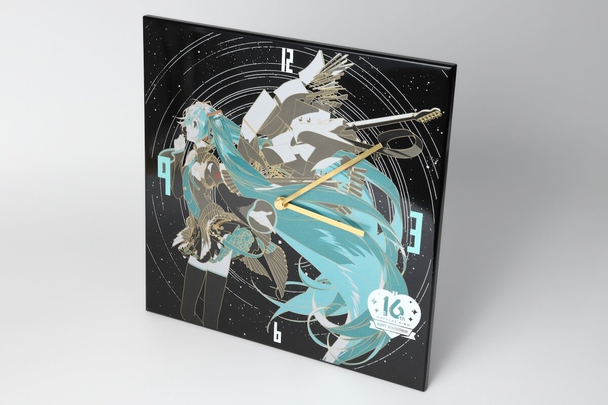 Hatsune Miku - Happy 16th Birthday Maki-e Wall Clock - Tokyo Otaku