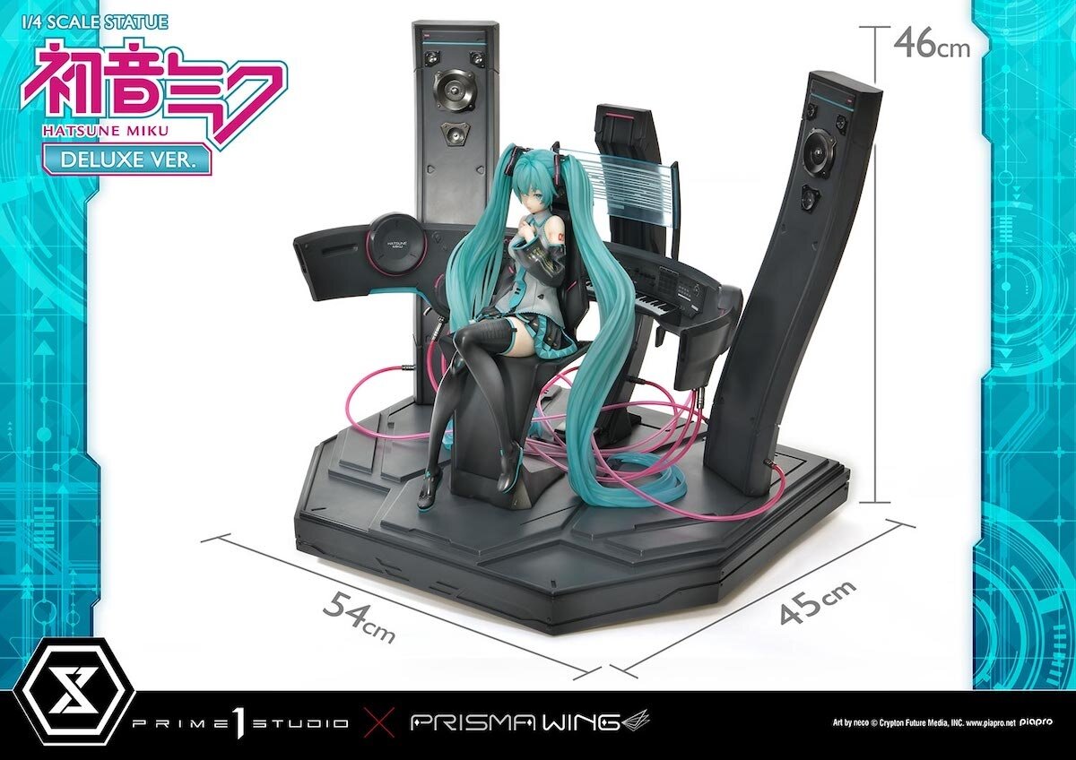 Hatsune Miku Prisma Wing PVC Statue 1/4 Hatsune Miku Art by neco 34 cm