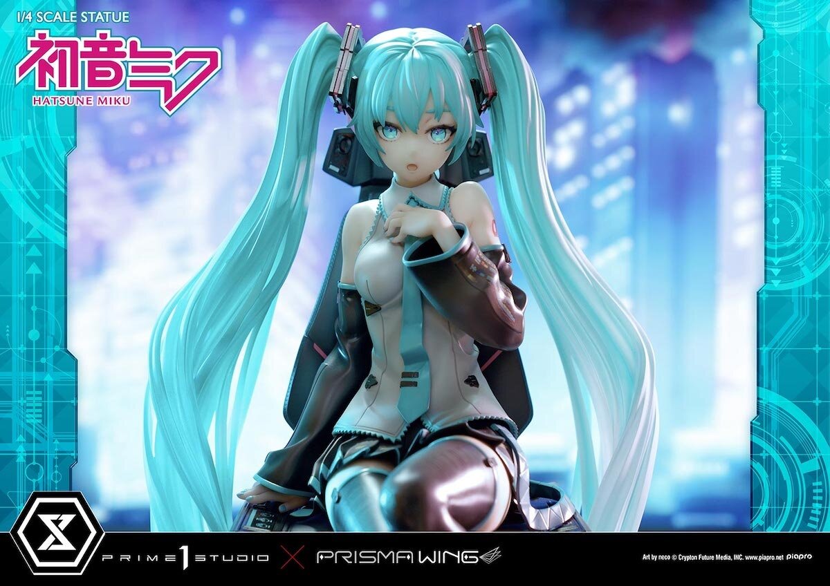 Hatsune Miku Prisma Wing PVC Statue 1/4 Hatsune Miku Art by neco 34 cm