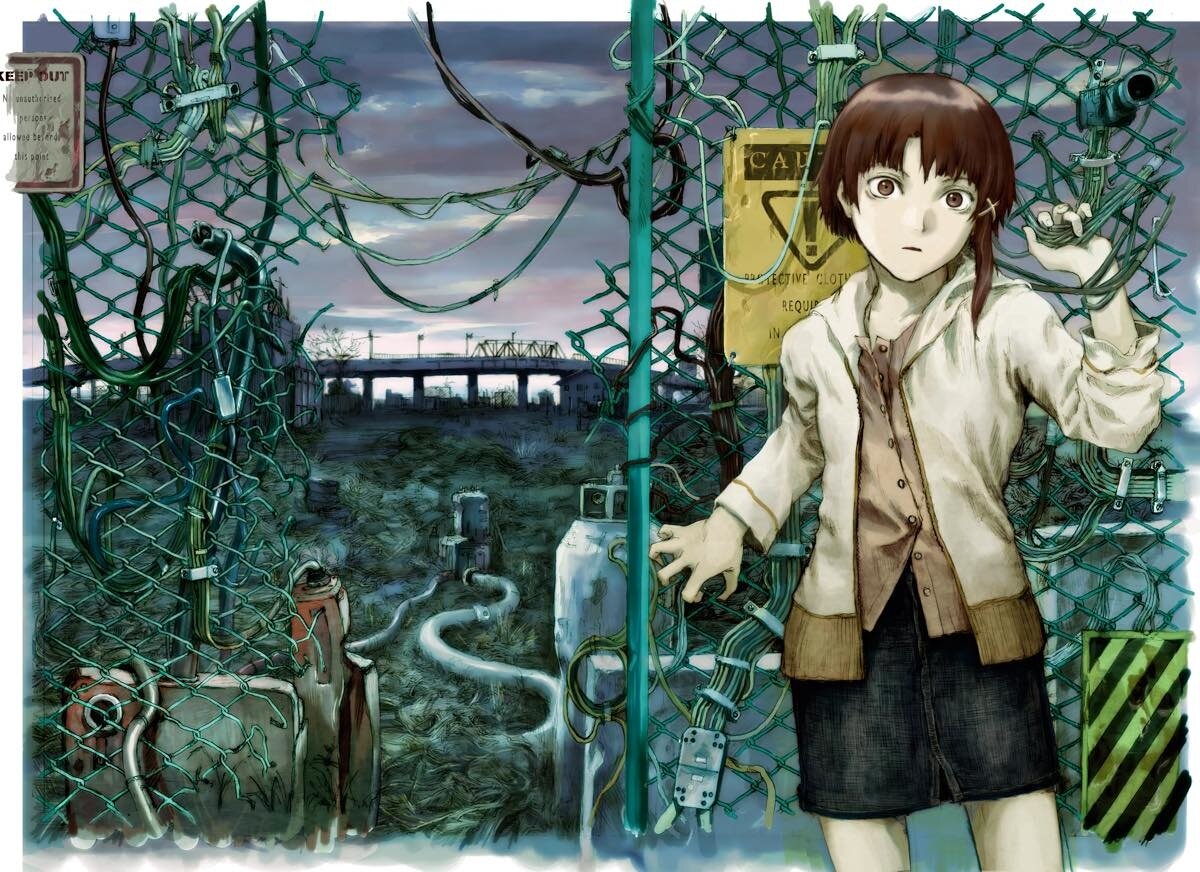 Yoshitoshi ABe 20th Anniversary Signed Premium Art Print - Between Night  and Day (Serial Experiments Lain)