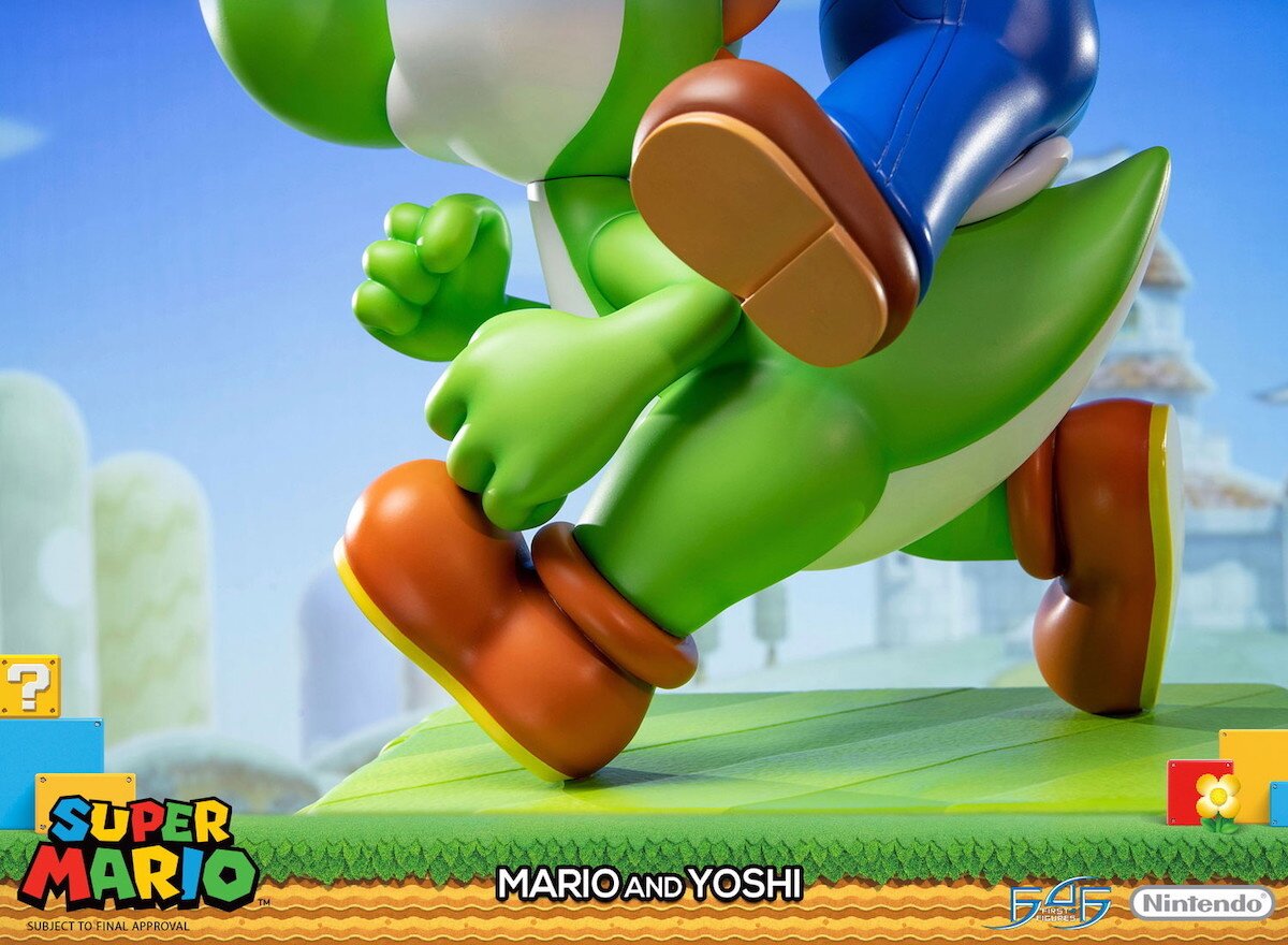 mario yoshi statue