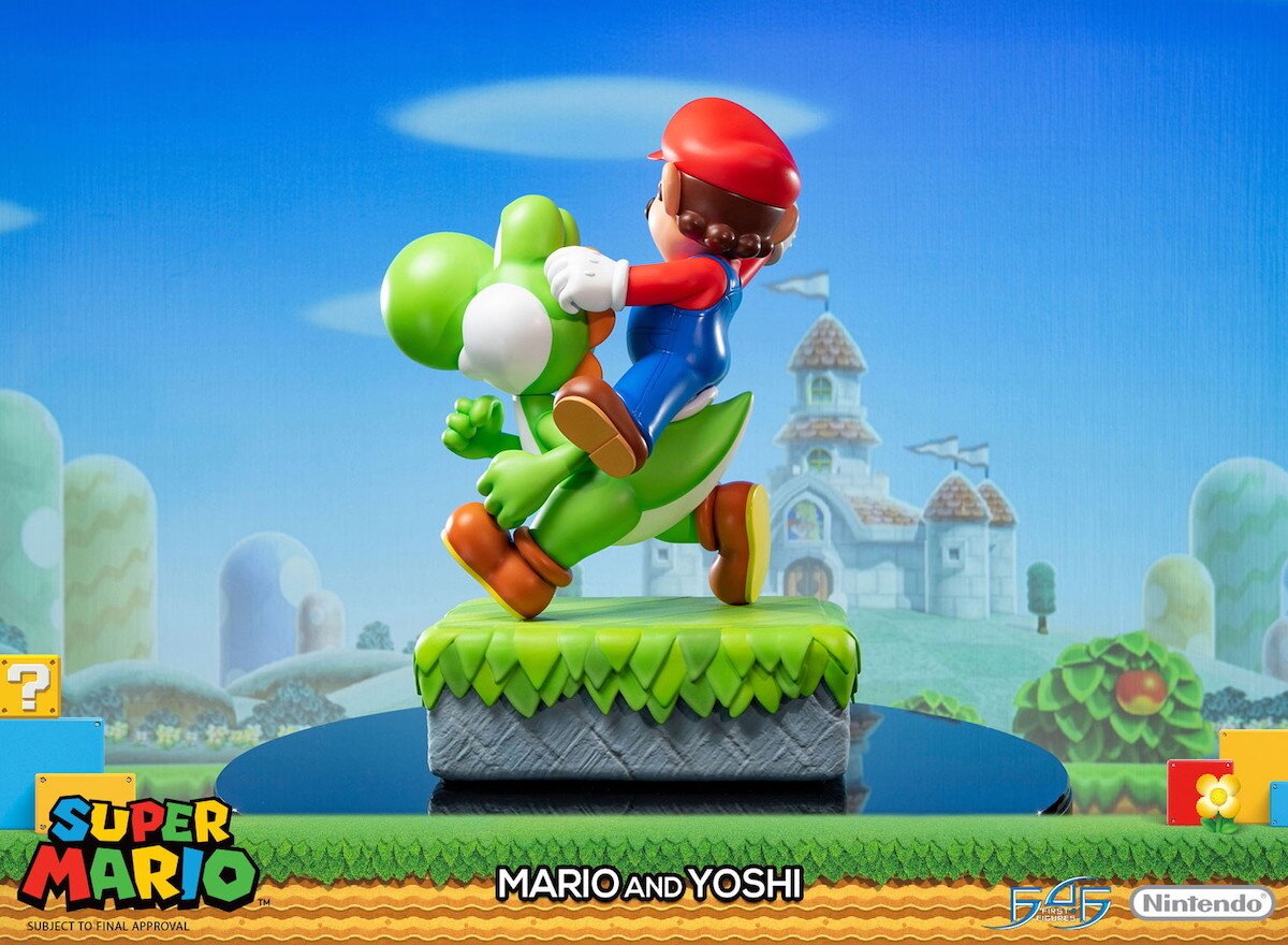 mario yoshi statue