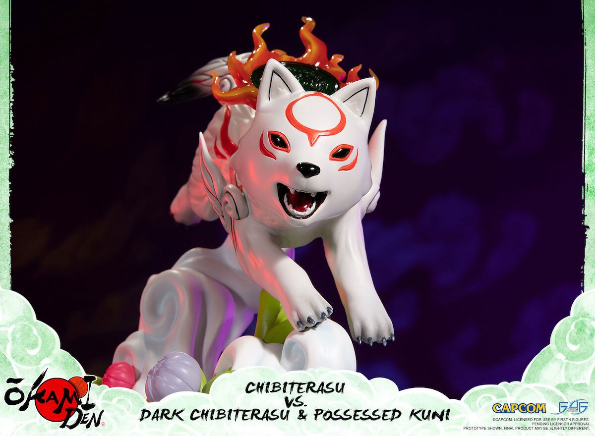 Okamiden Chibiterasu PVC statue on the way from First 4 Figures