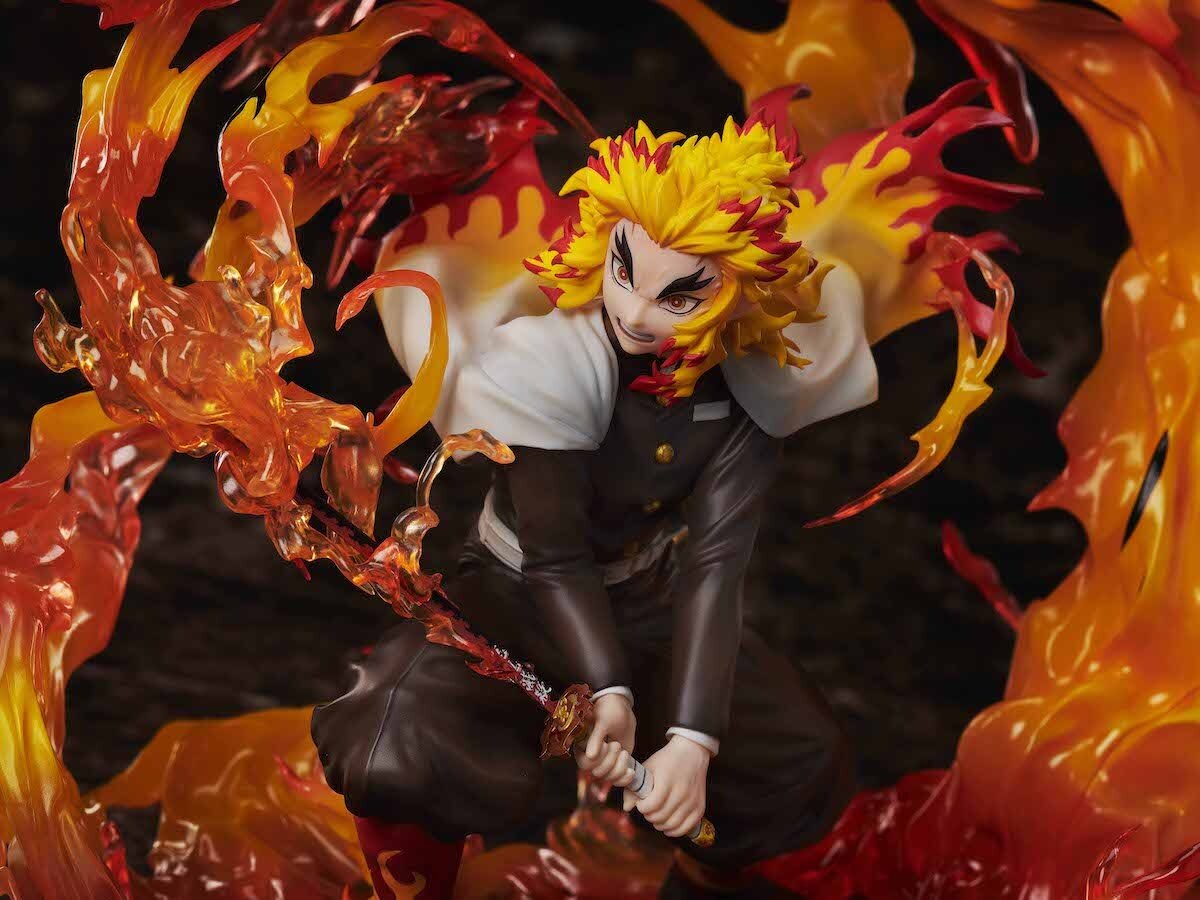 Demon Slayer: Kimetsu no Yaiba Kyojuro Rengoku Flame Breathing Esoteric Art  Ninth Form: Rengoku 1/8 Scale Figure