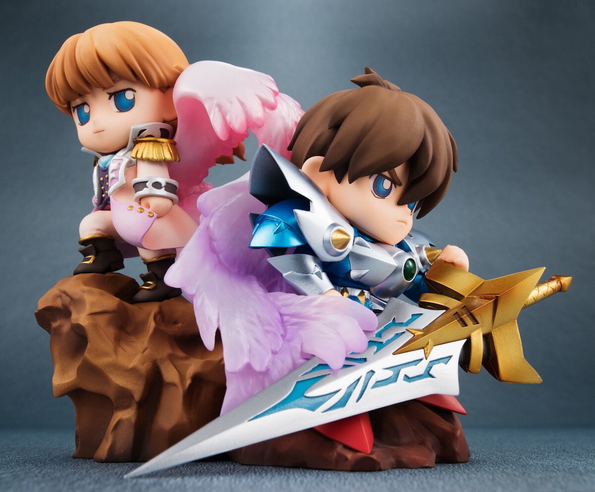 New SD Gundam Wing Heero & Relena Non-Scale Figure Set: Megahouse