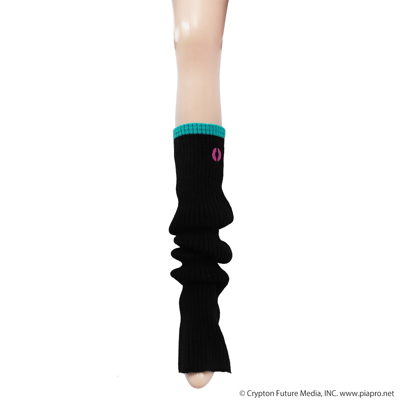 LISTEN FLAVOR Hatsune Miku Knit Leg Warmers Black - Tokyo