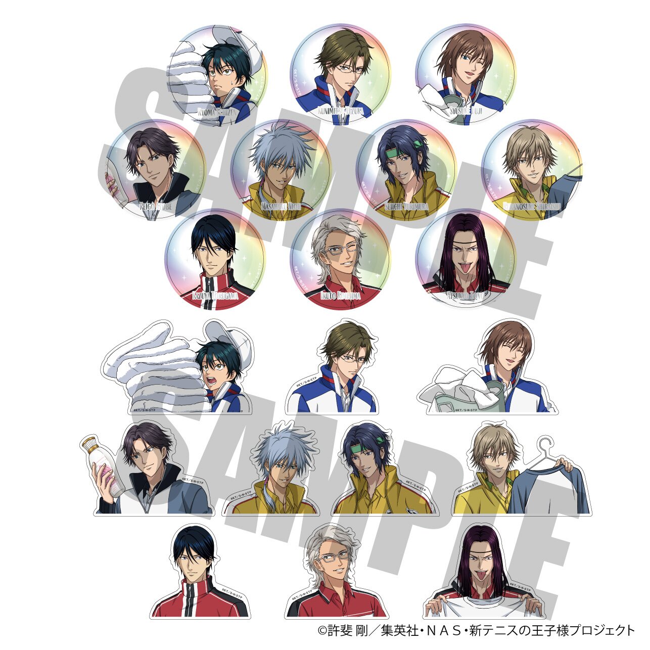The Prince of Tennis II Sticker Collection Laundry Duty Ver 