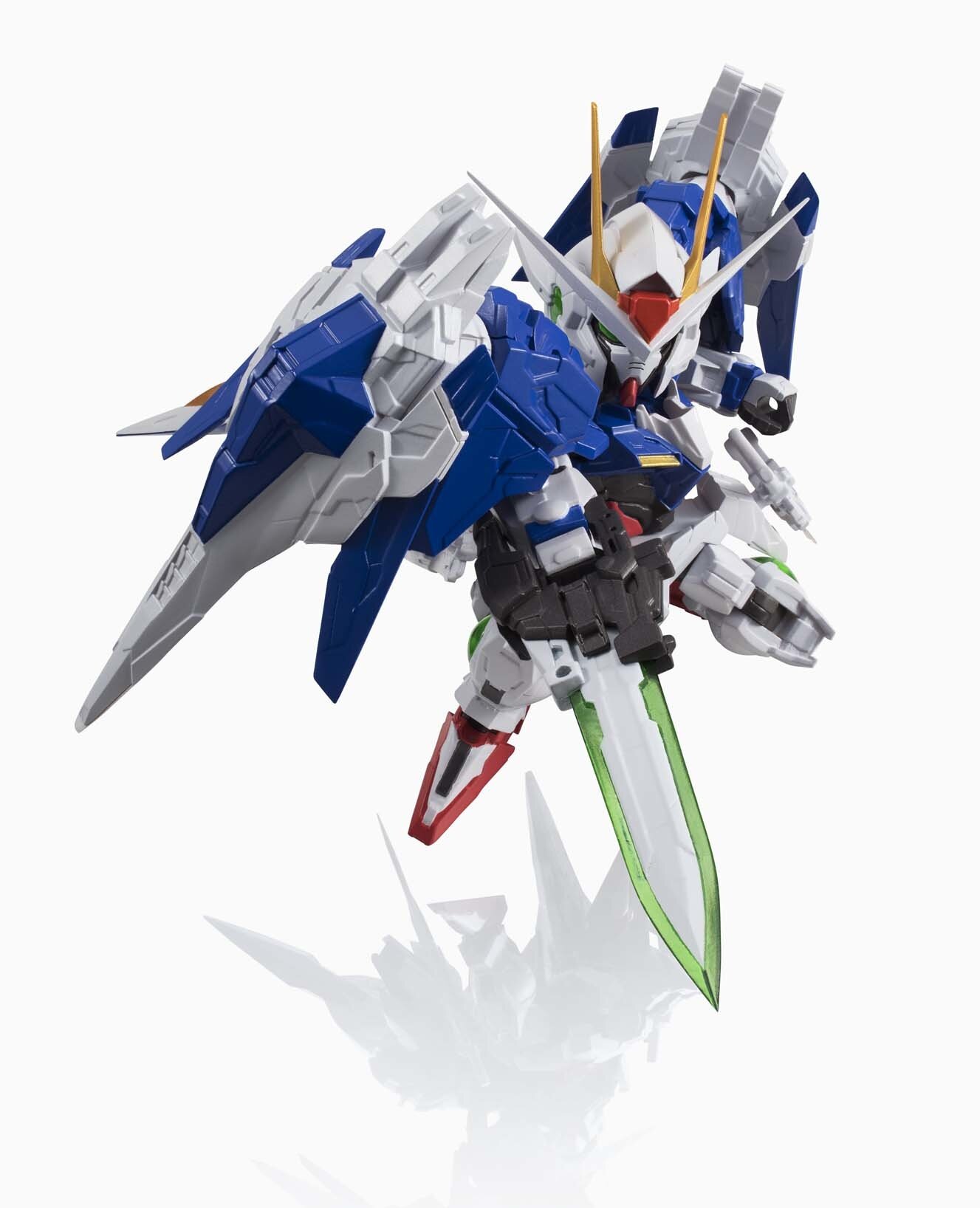 NXEdge Style [00 Gundam] & Raiser Gundam Figure: Bandai