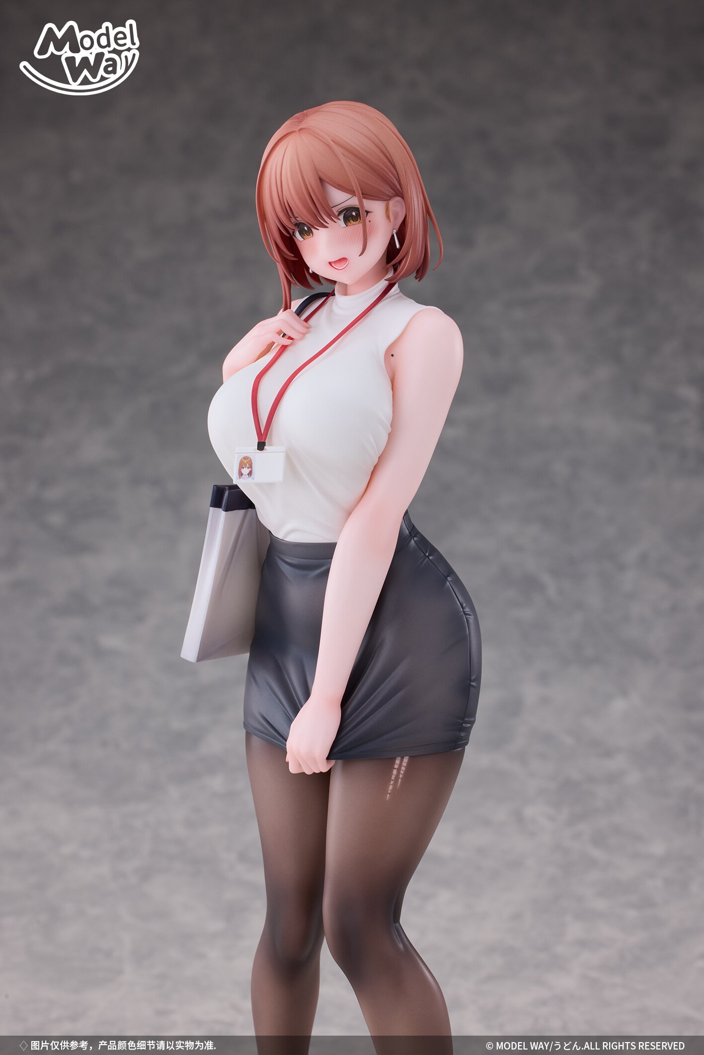 Anime Figur OL-Chan 29cm - Manga Sammlerfigur Mit Einbeiniger Pose
