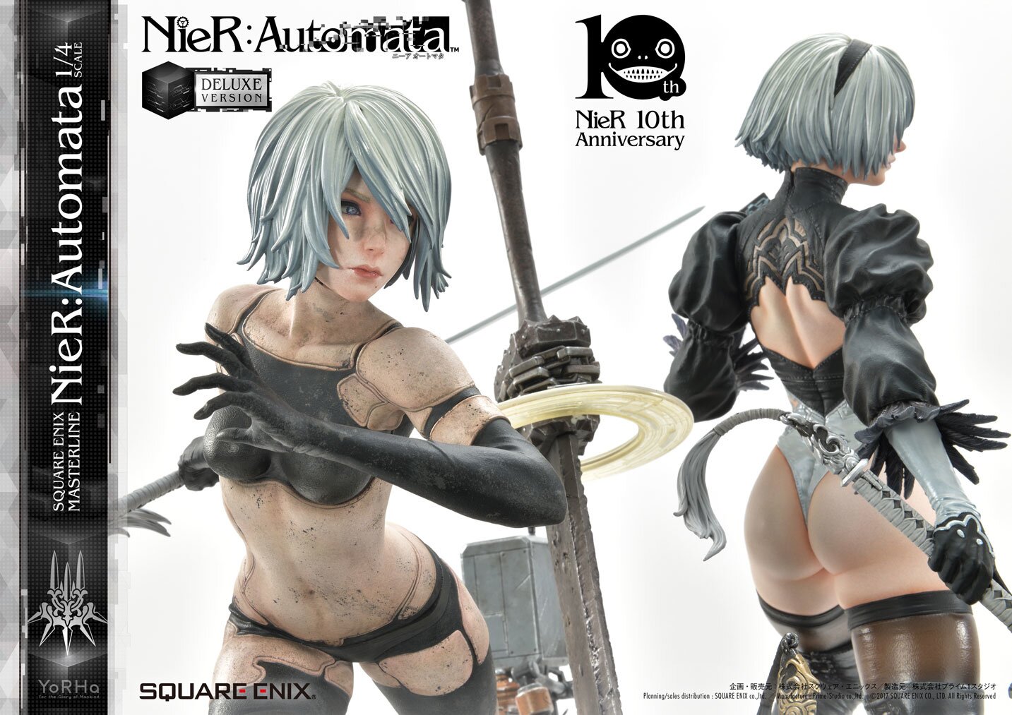 Square Enix Masterline Nier: Automata 1/4 Scale Pre-Painted Figure Deluxe  Version