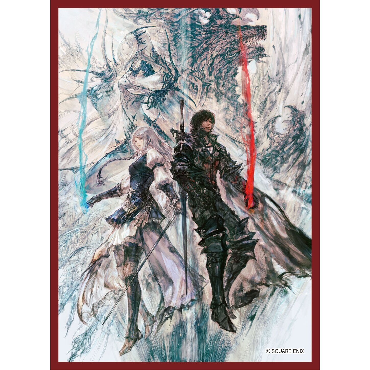 square enix card sleeves Square Enix Glossy 60 ct Final Fantasy TCG: FFII Firion Standard Size Card  Sleeves Individual Pack : Amazon.co.uk: Toys & Games main image 1