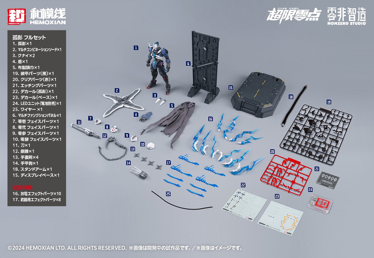 Over Zero Lone Shadow: Full Set First Limited Edition 1/10 Scale 