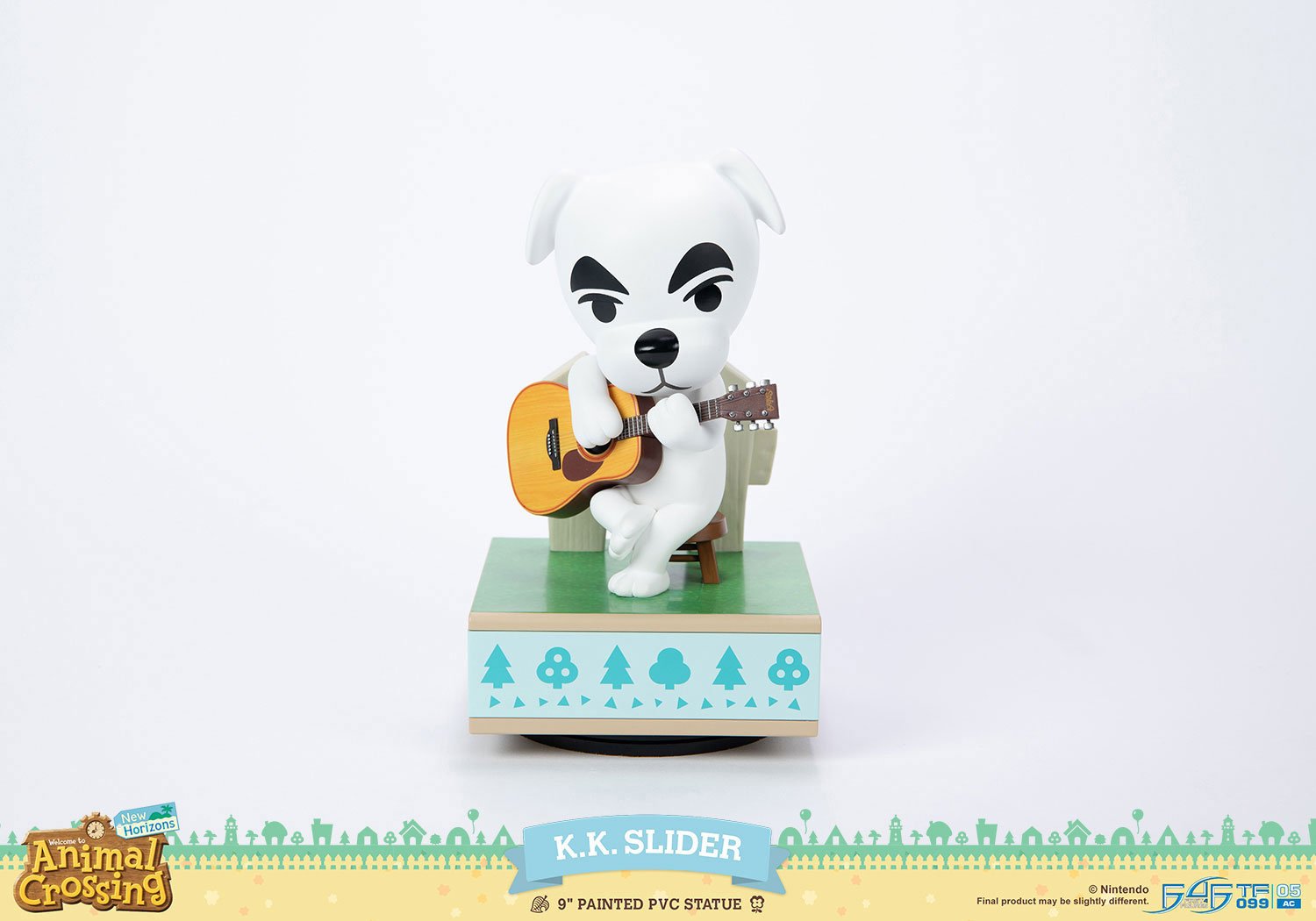 First 4 Figures - Animal Crossing : Nouveaux Horizons – Statue K.K. Slider – Statue en PVC Peinte – 22cm