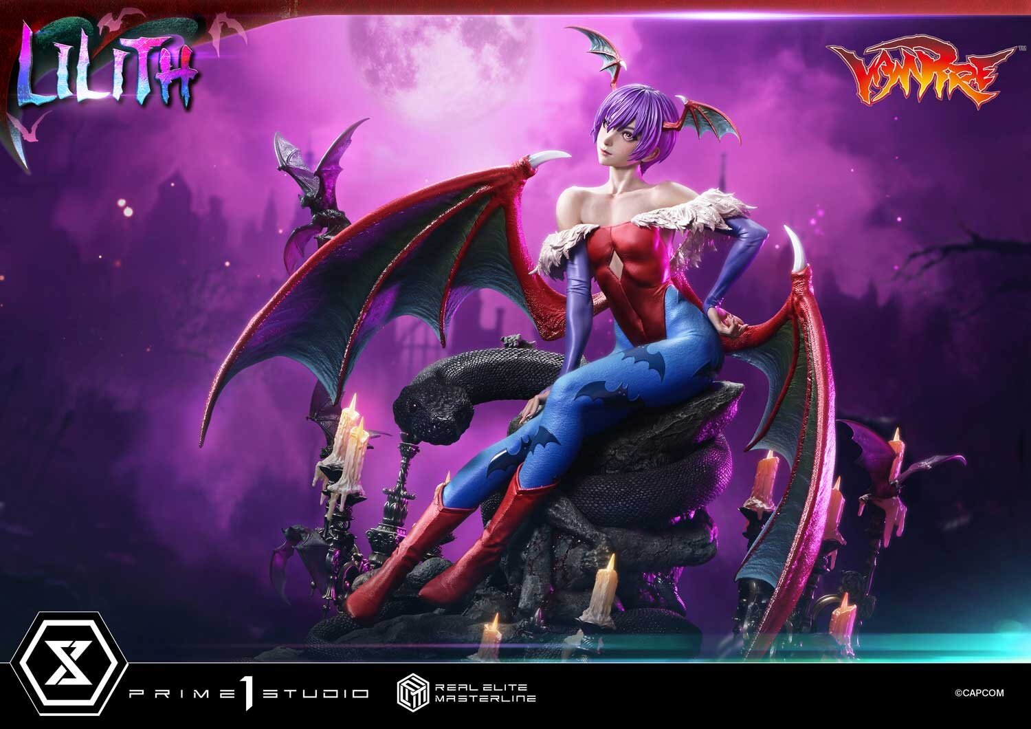 Real Elite Masterline Darkstalkers Lilith 1/4 Scale Figure: Prime