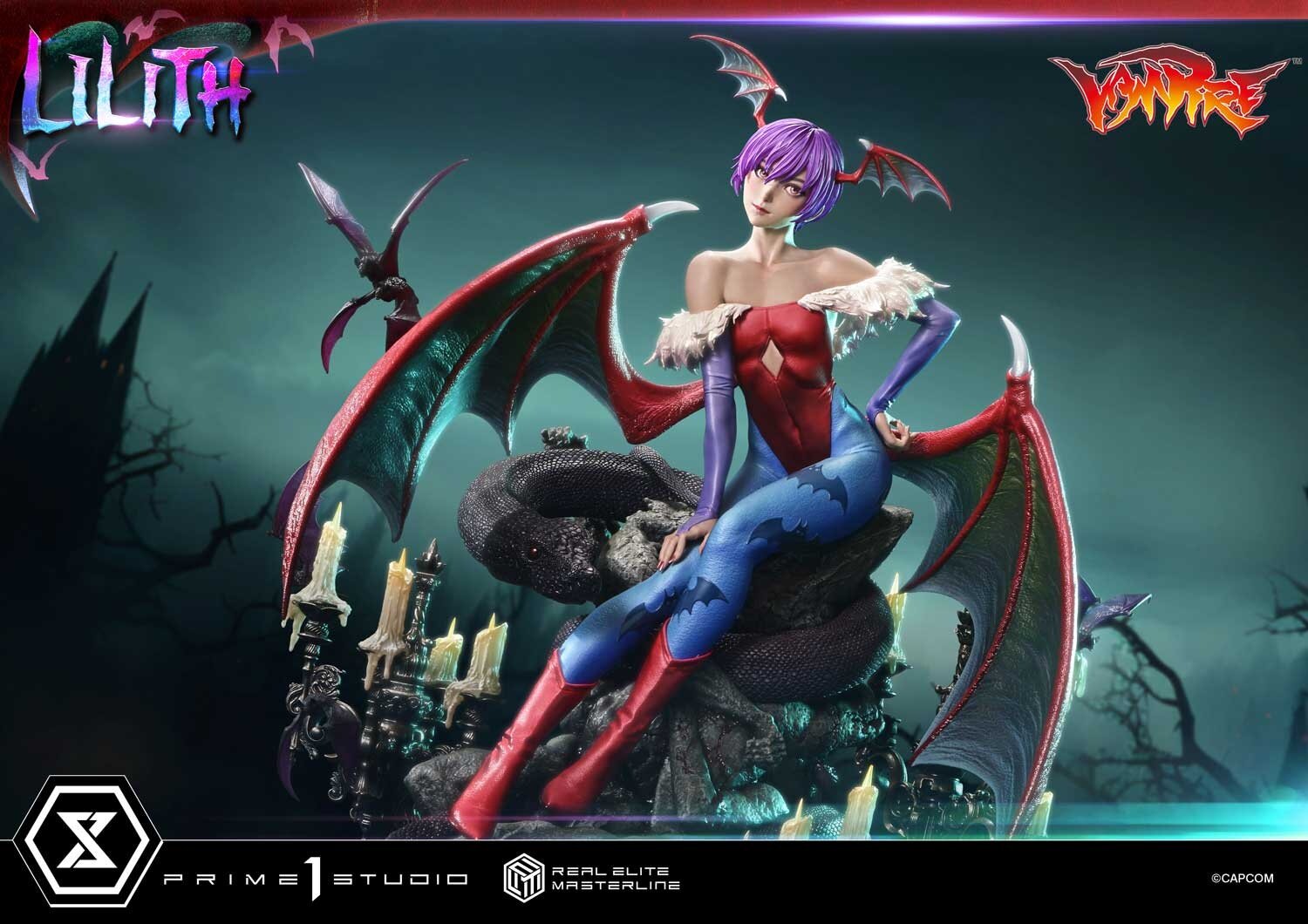 Real Elite Masterline Darkstalkers Lilith 1/4 Scale Figure: Prime