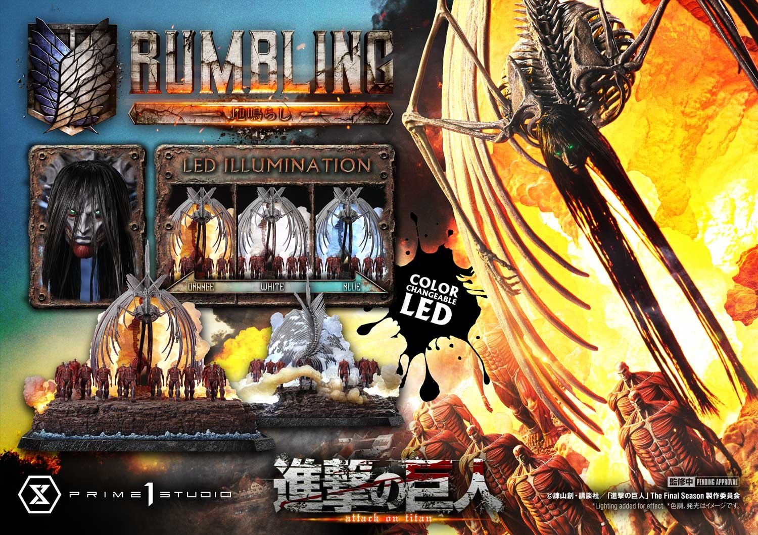 Ultimate Diorama Masterline Attack on Titan The Rumbling Non Scale ...
