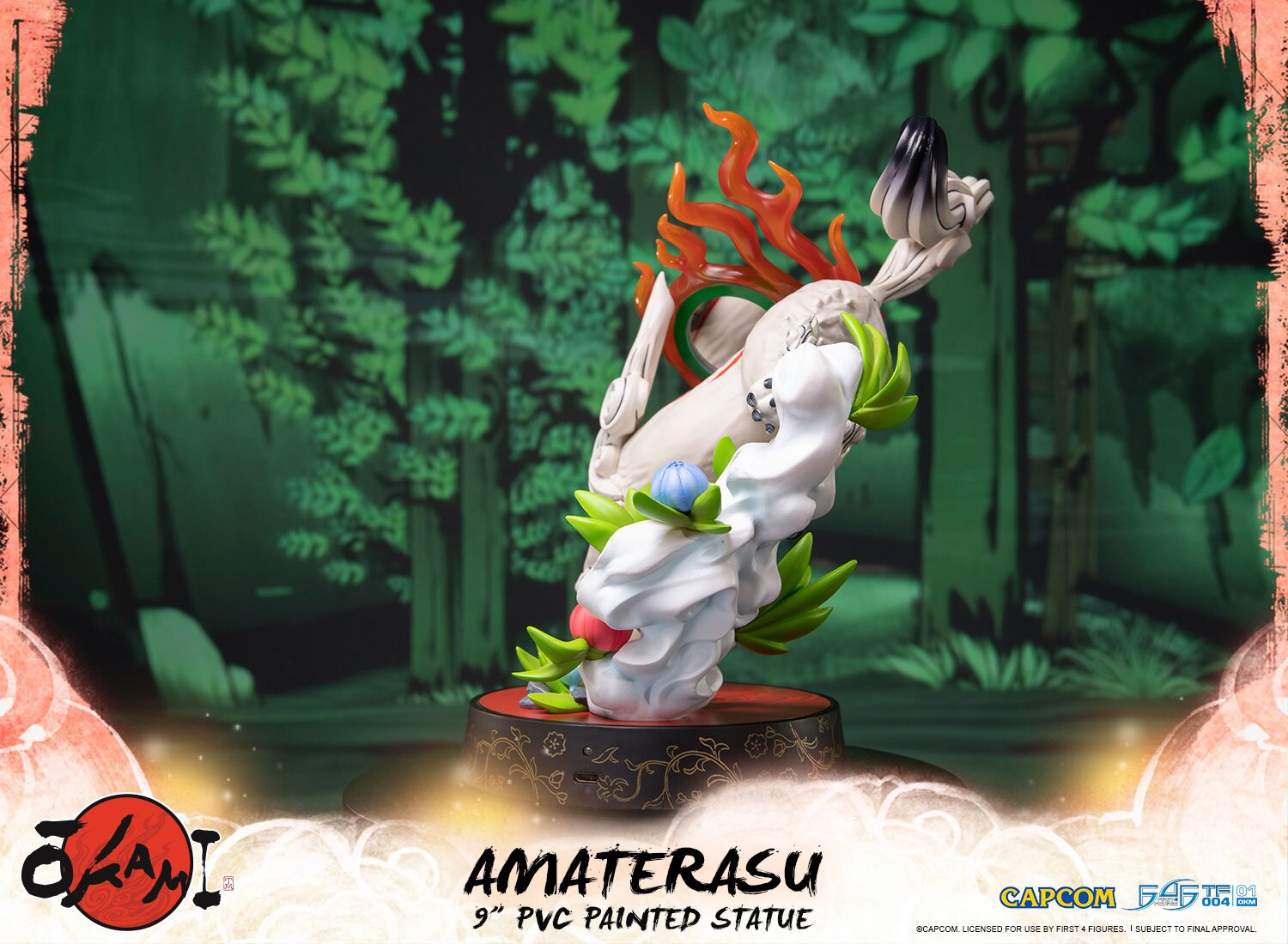 first 4 figures okami amaterasu statue