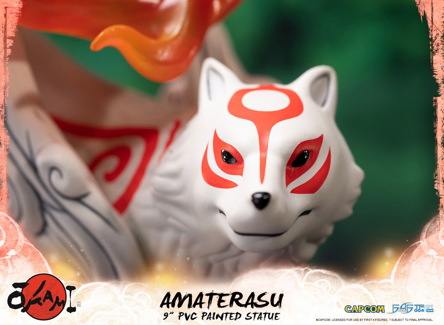 first 4 figures okami amaterasu statue