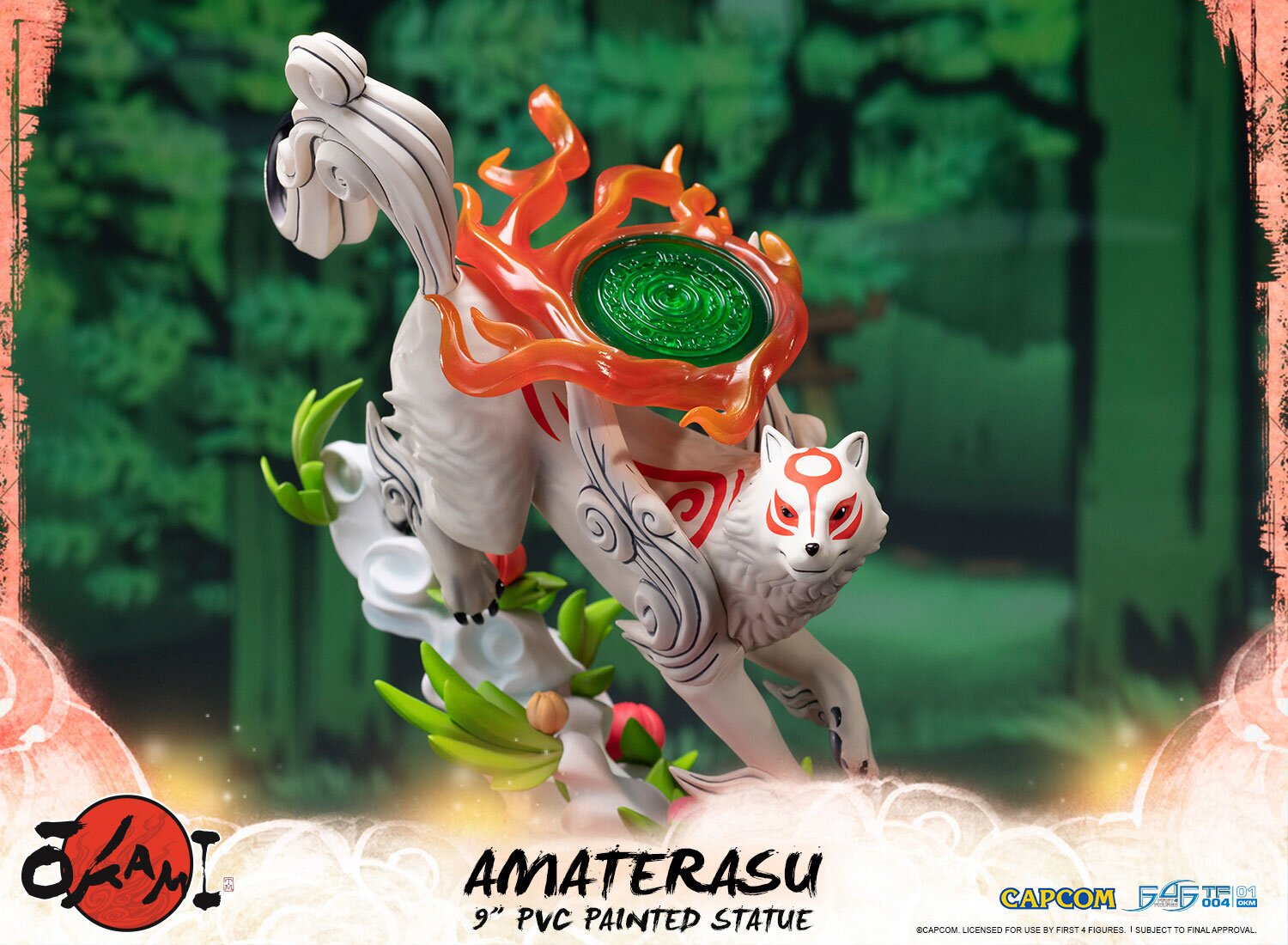 first 4 figures okami amaterasu statue