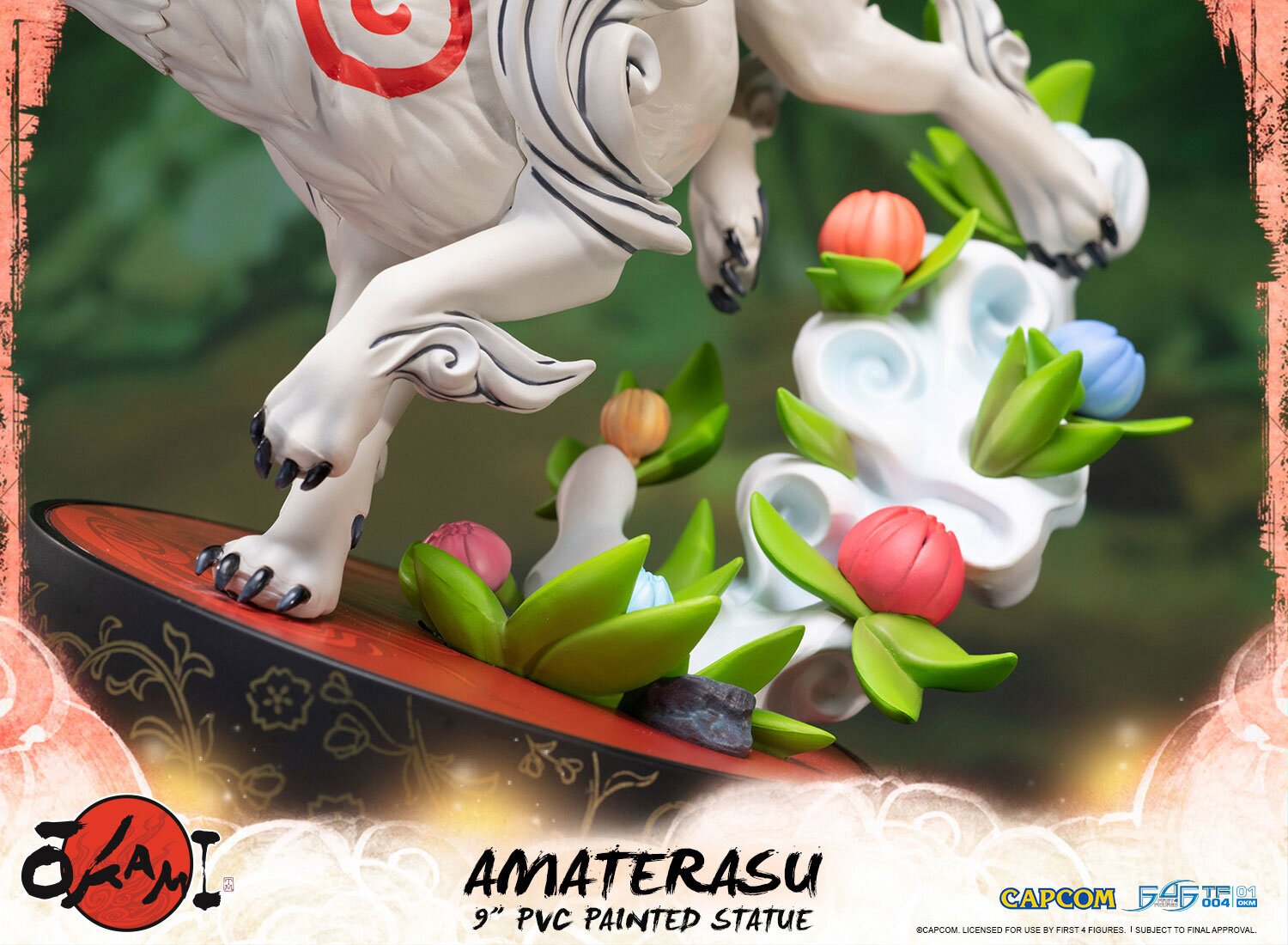 first 4 figures okami amaterasu statue