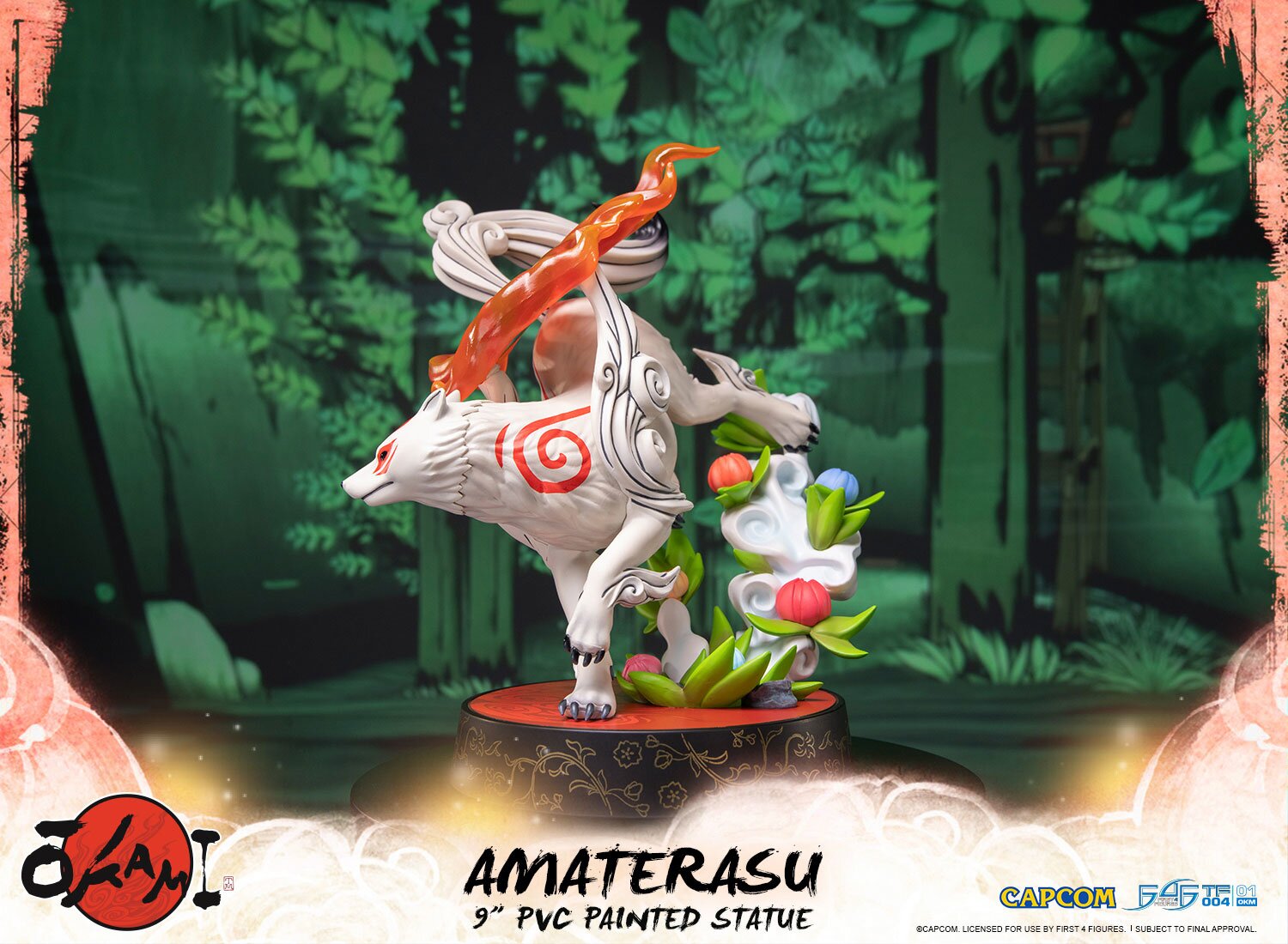 first 4 figures okami amaterasu statue