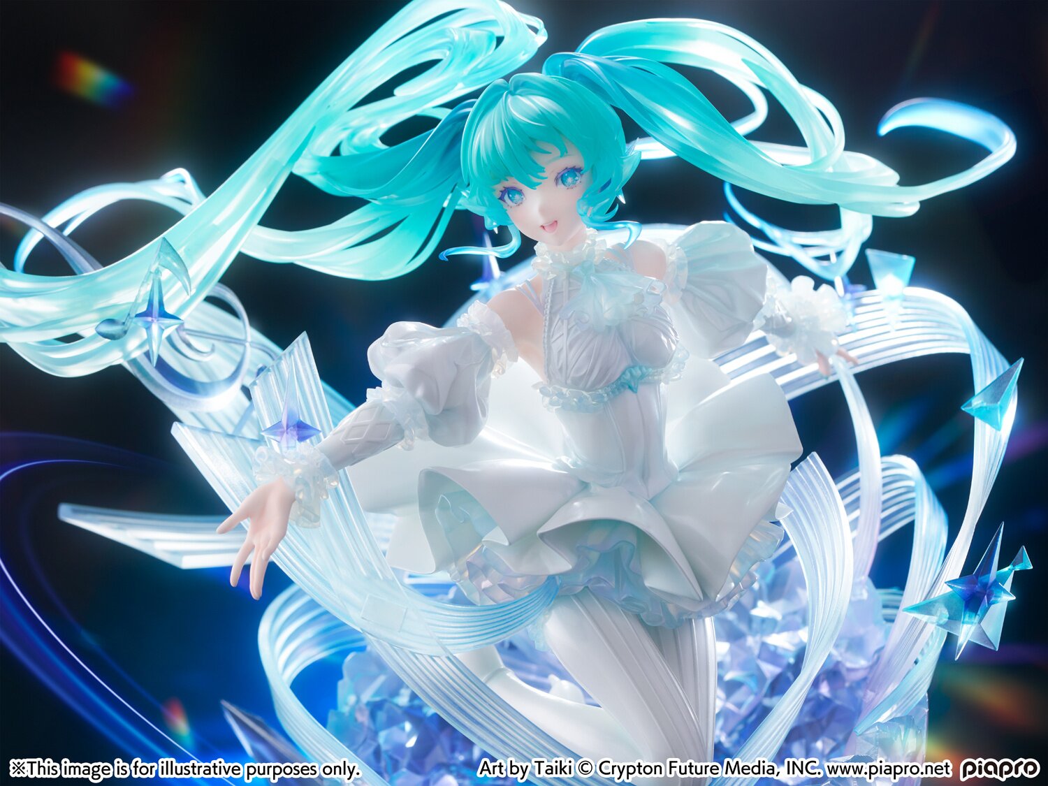 Hatsune Miku: Crystal Dress Ver. 1/7 Scale Figure - Tokyo Otaku