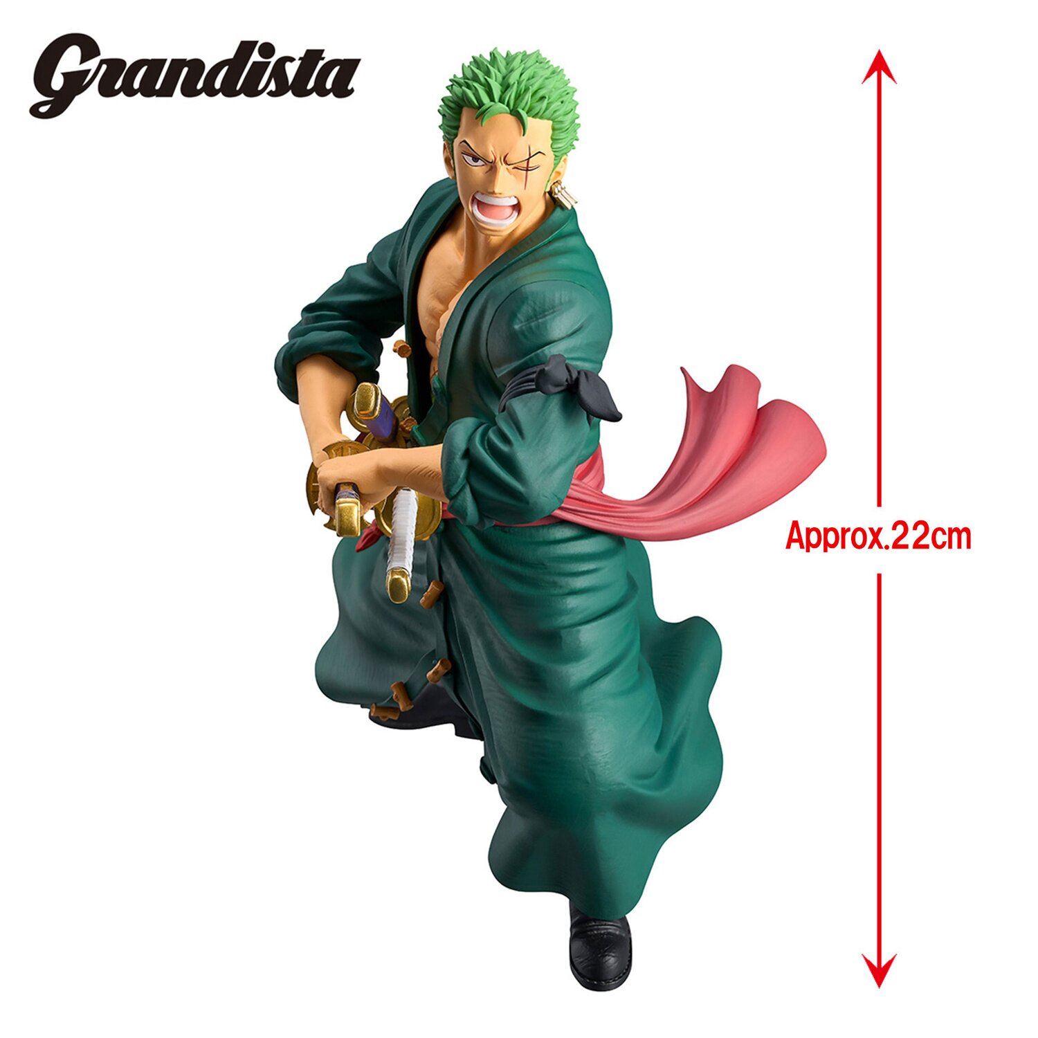 One Piece Grandista Roronoa Zoro Non-Scale Figure - Tokyo Otaku