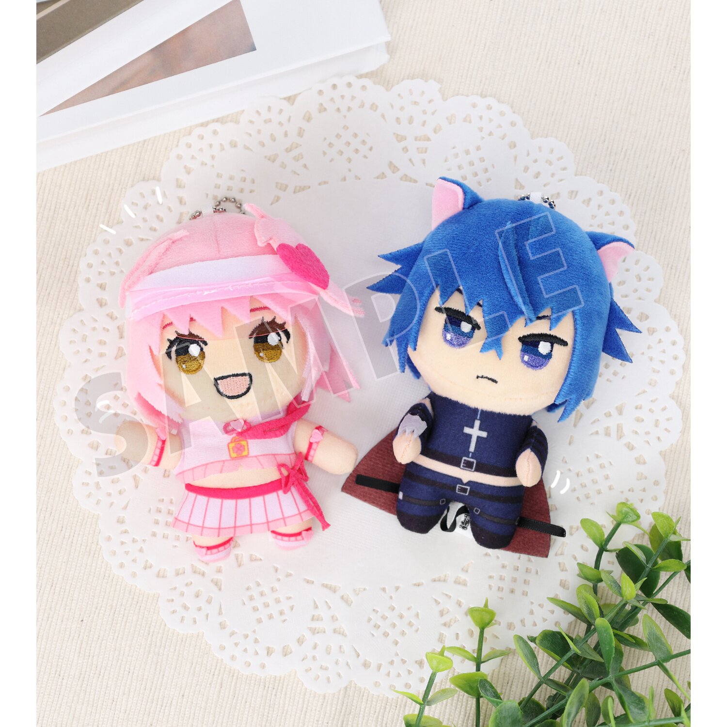 Shugo Chara! Chokonto! Plushie Mascot Amulet Heart & Black Lynx