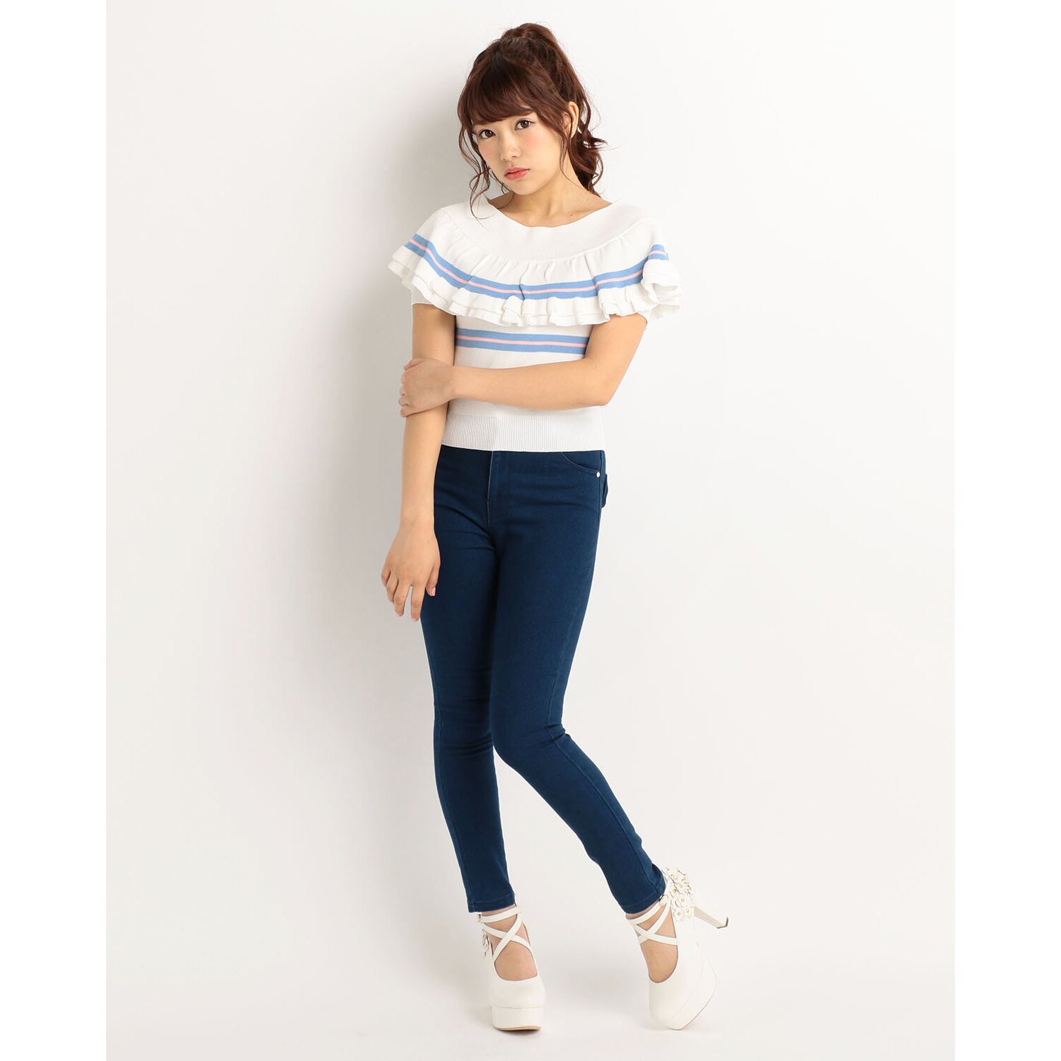 LIZ LISA Multi-Stripe Top - Tokyo Otaku Mode (TOM)