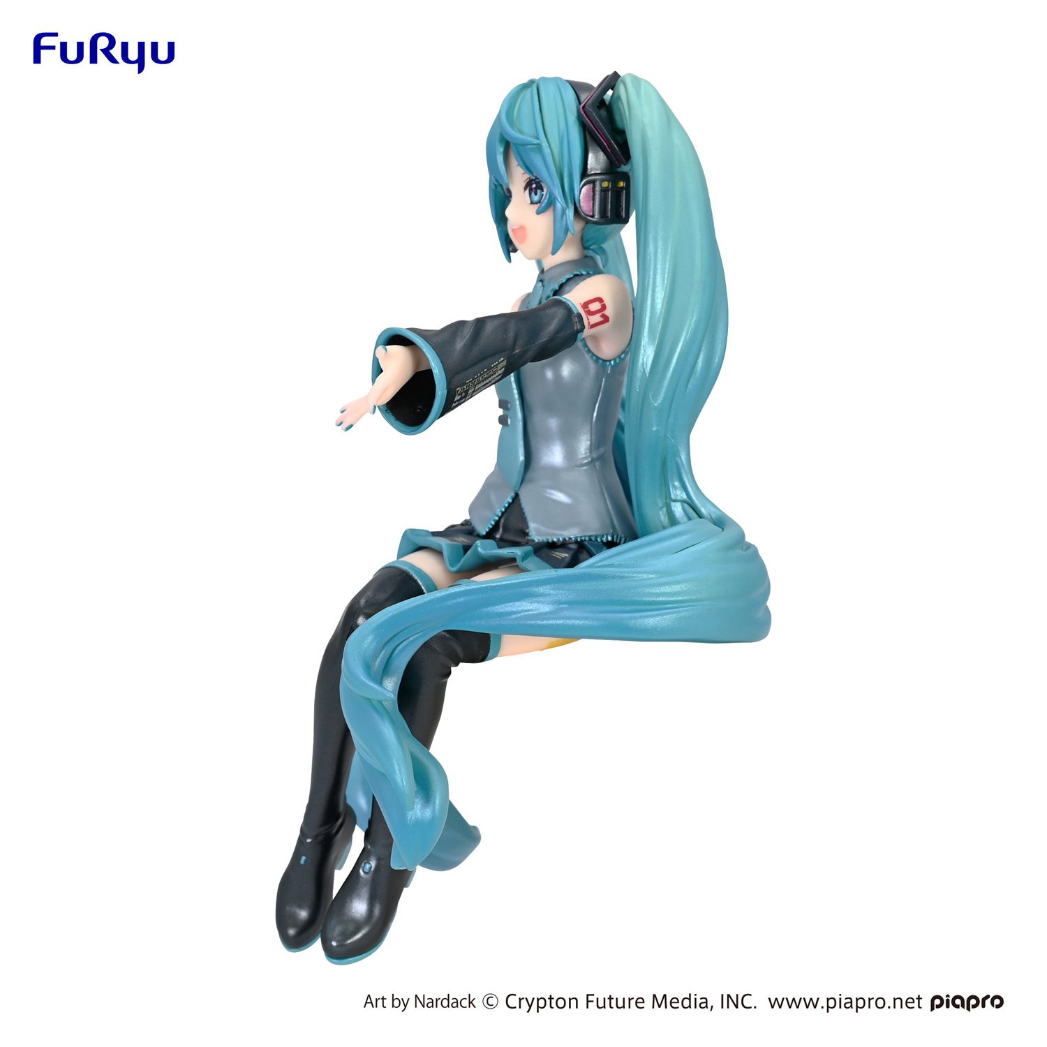 Figura Hatsune Miku Noodle Stopper - Versión Nardack, 14 Cm, De Furyu, Para Coleccionistas De Anime