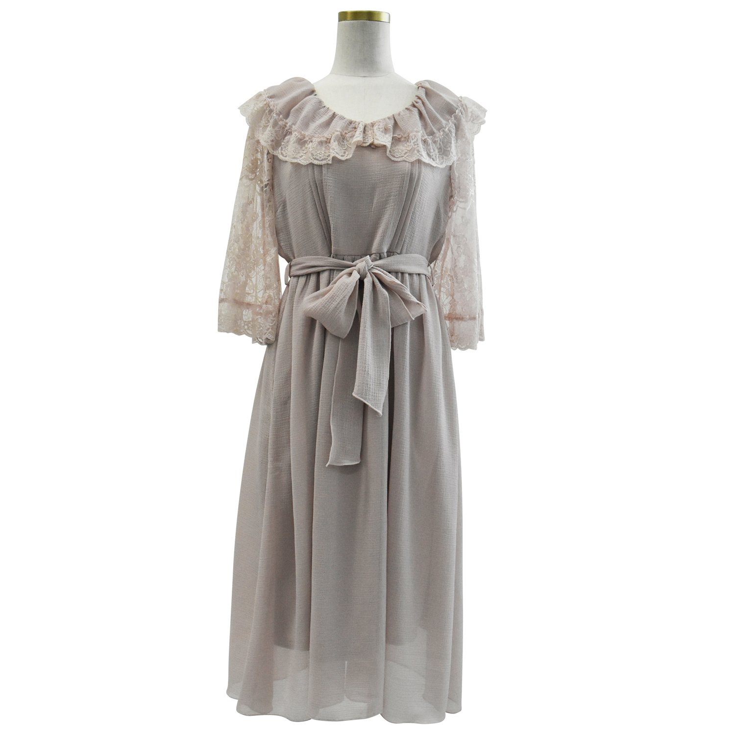 lace dress shopee LIZ LISA Chiffon Lace Long Dress