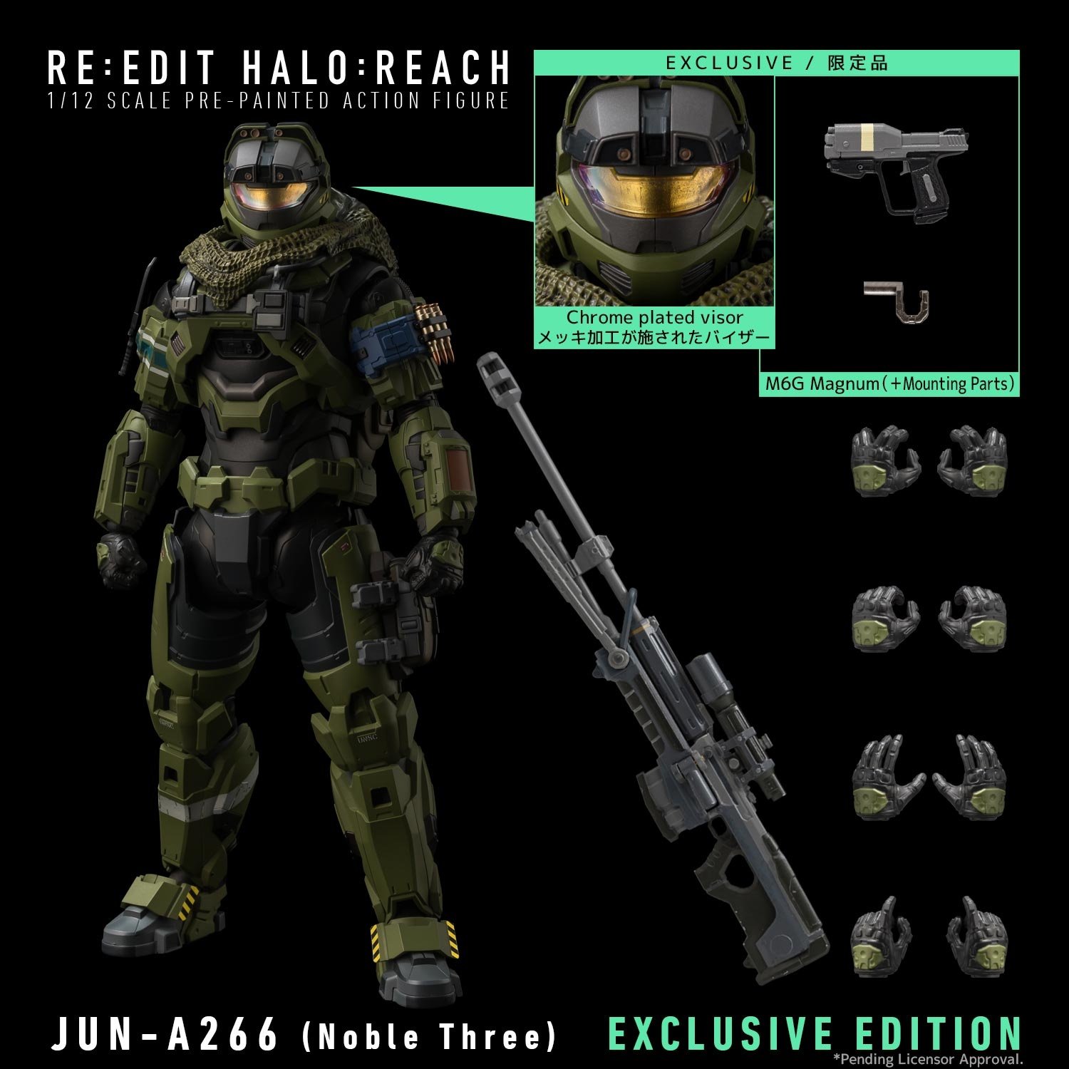 Re:Edit Halo: Reach Jun-A266 (Noble Three) Exclusive Edition 1/12