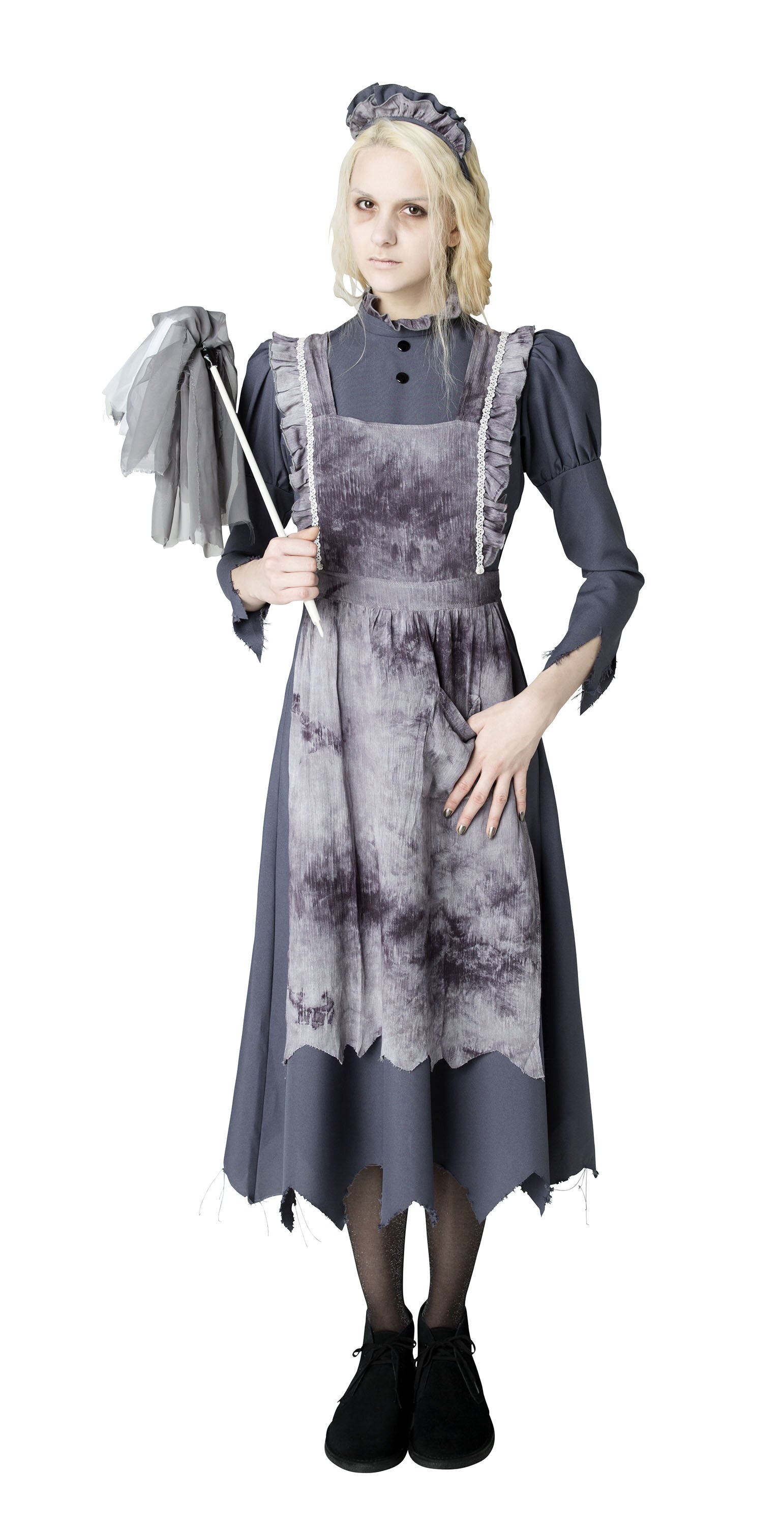 grey maid dress Queen of Sparkles Black French Maid Dress XS main image 1