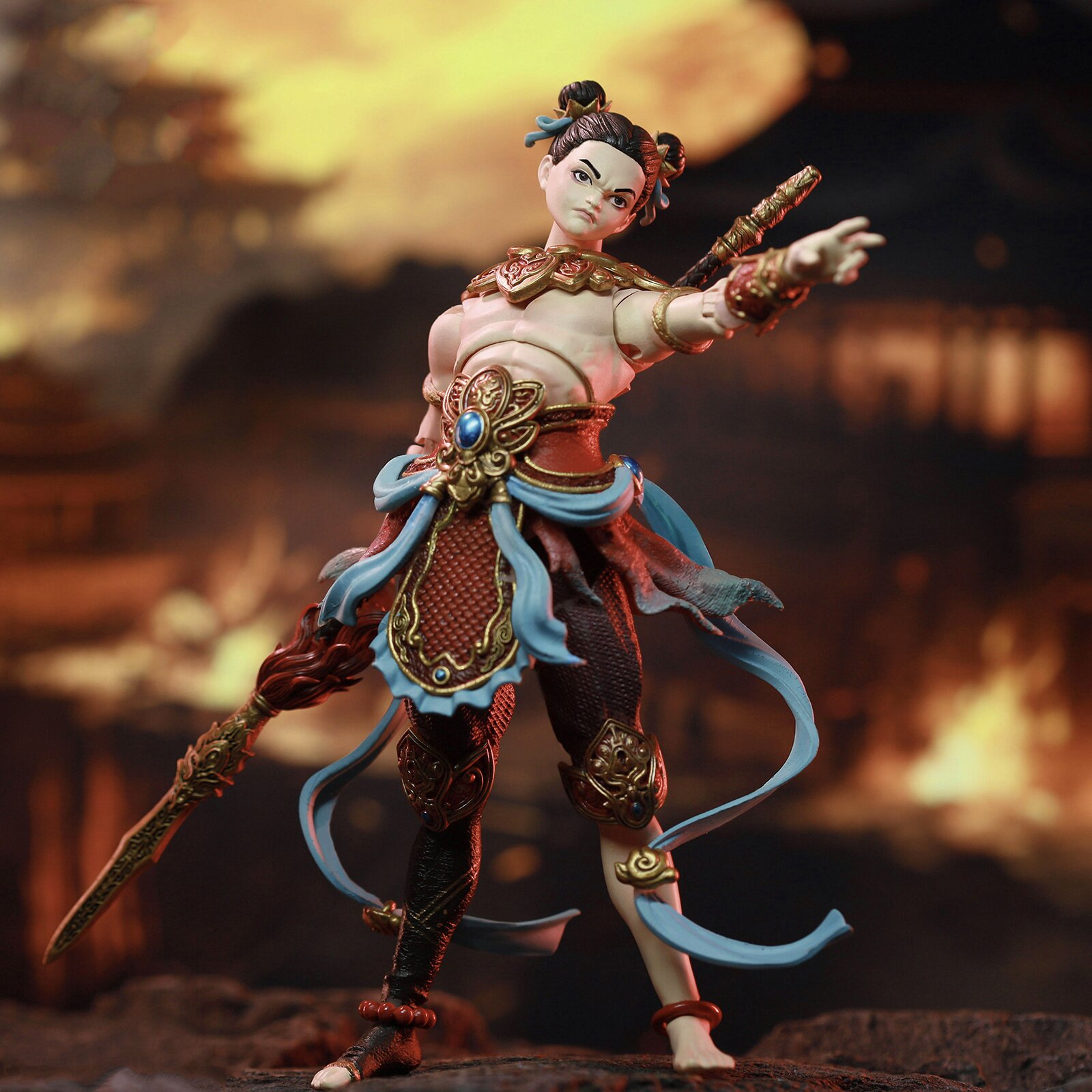 極美品 12インチ レア盤 仙人掌 from MONJU/MASTERPIECE FJ-1A02 Fengshen Nezha 1/12 Scale Action Figure Deluxe
