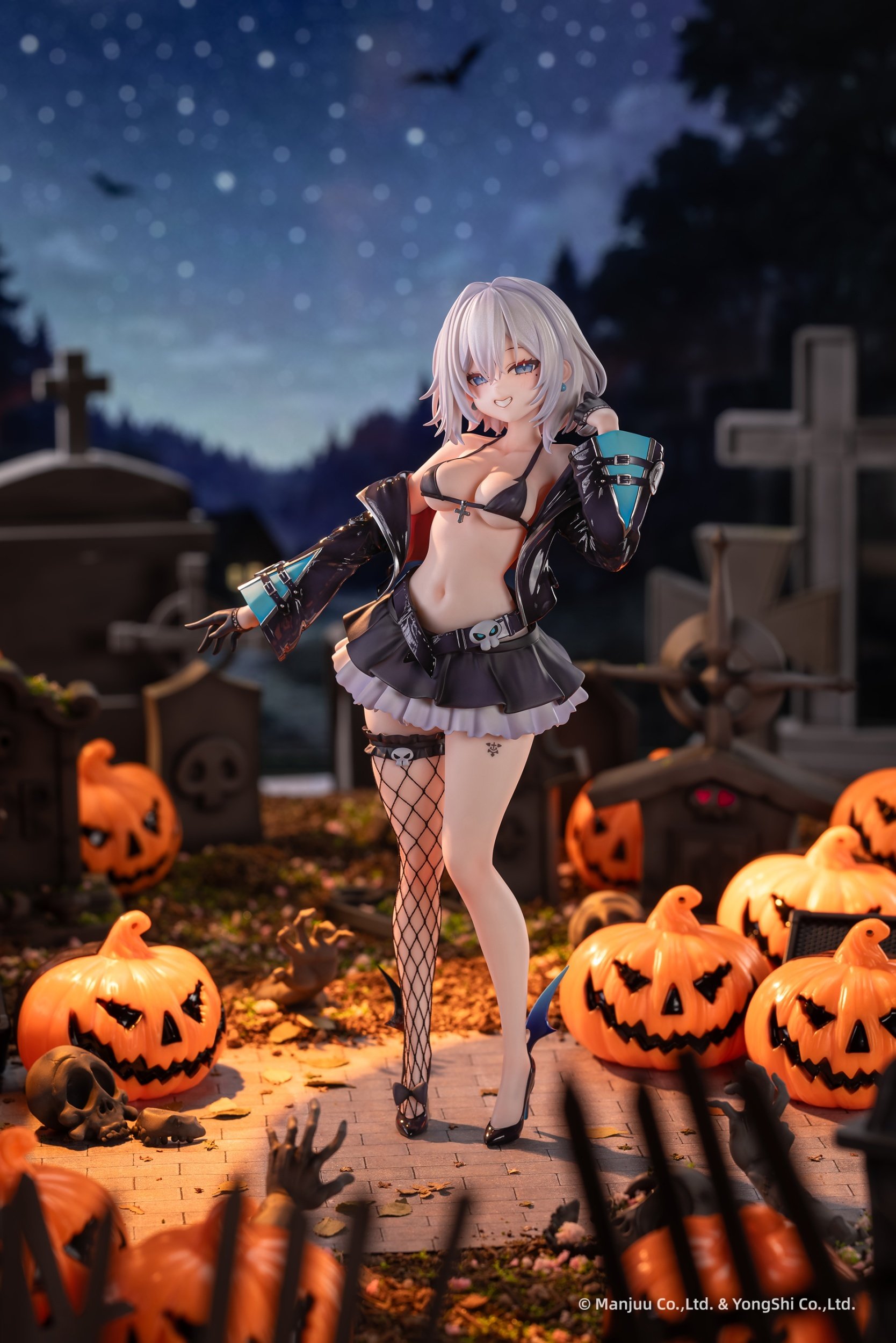 Jade Azur Lane - tampak belakang dengan efek sihir