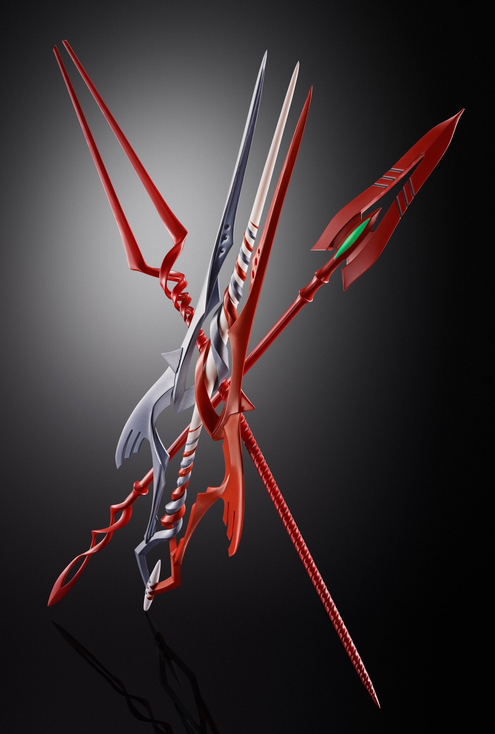 L BUILD EVANGELION 3体セット Metal Build Evangelion 3 Spears Set for Evangelion 30th with the