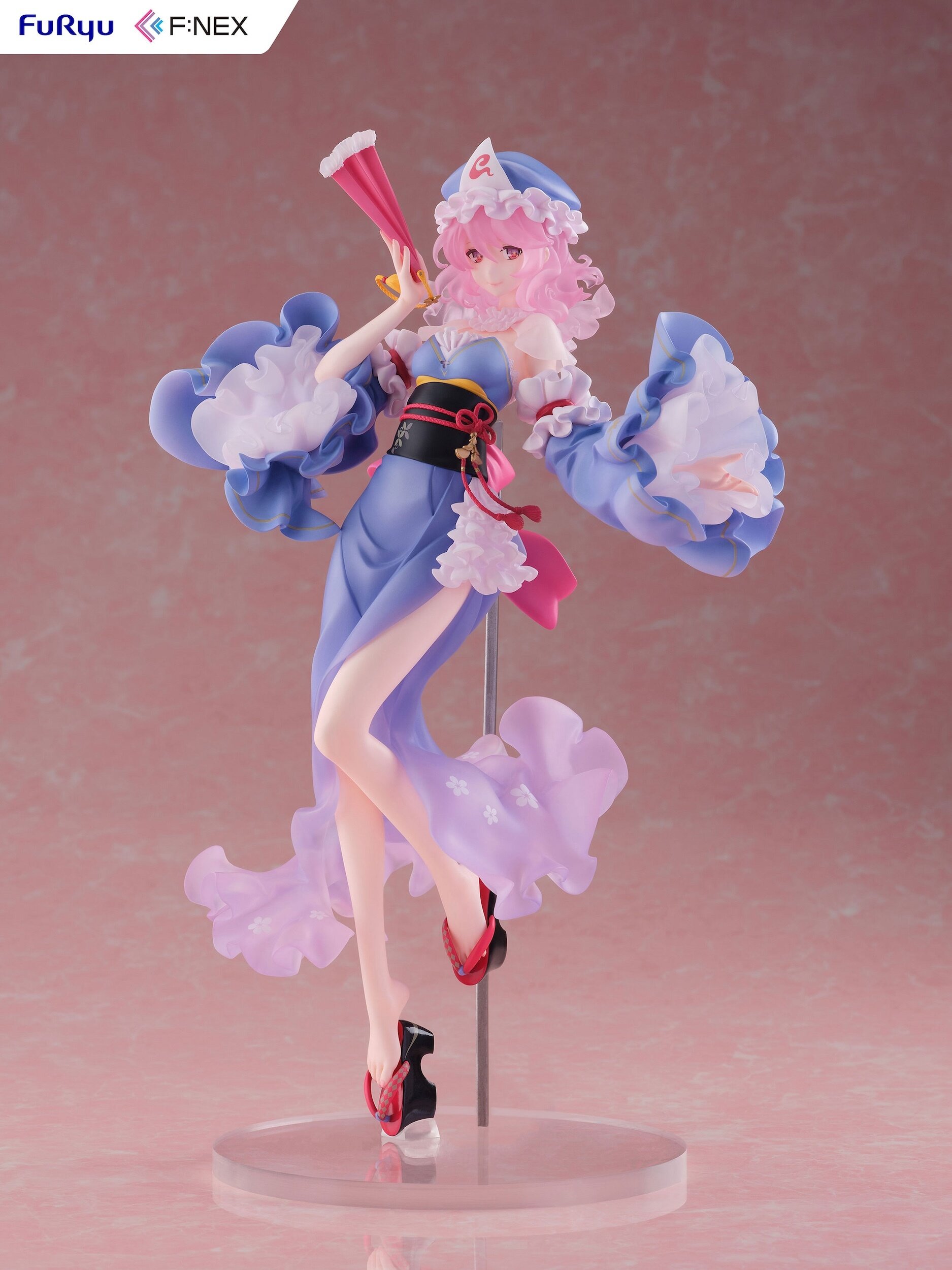 ideolo Illustration Touhou Project Yuyuko Saigyouji 1/6 Scale Figure w/  Bonus (A4 Clear File)