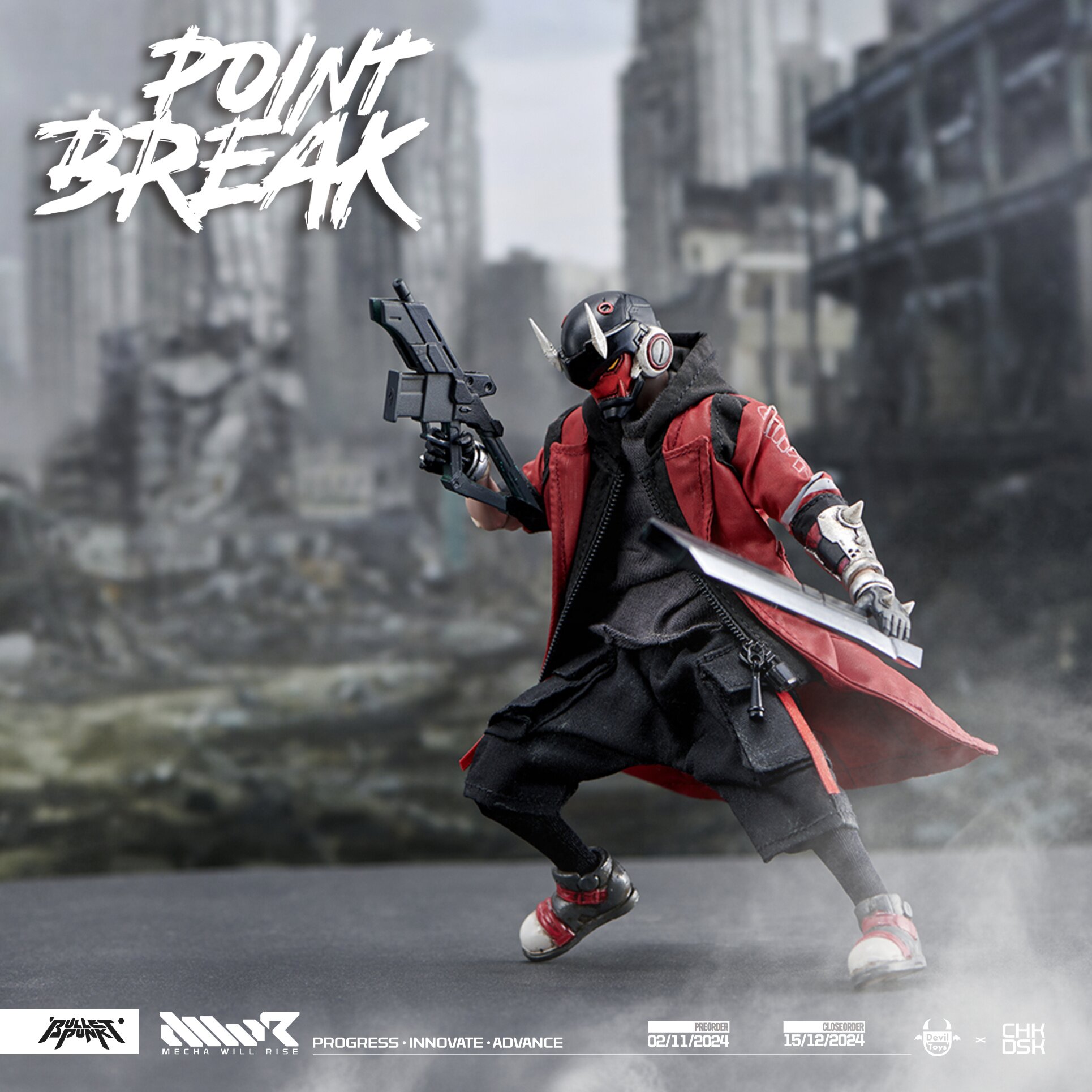 Point Break Carbine & DXIII 1/12 Scale Action Figure Set