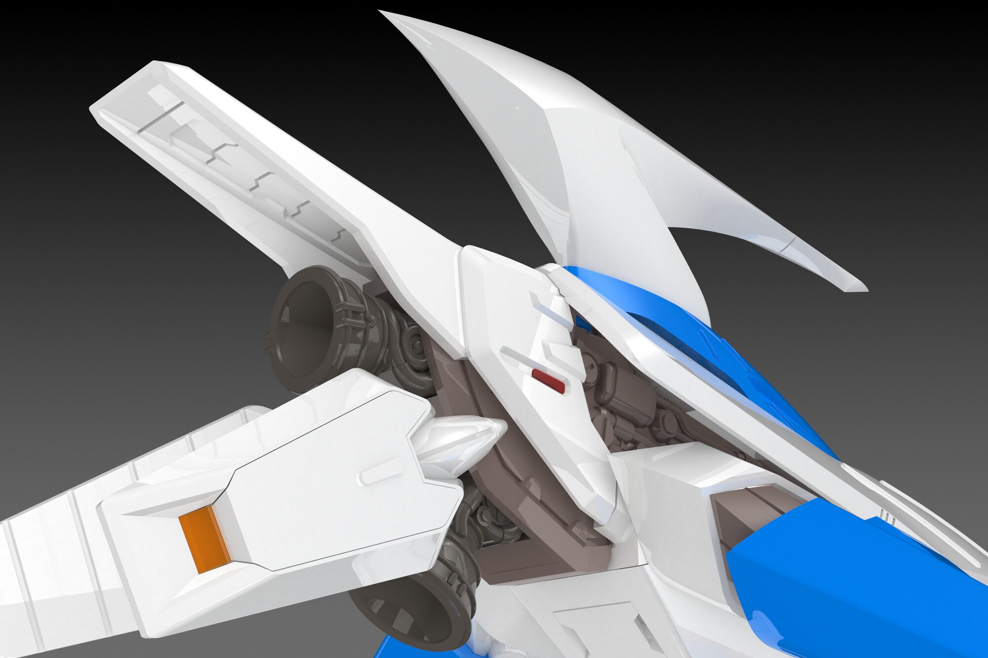 Darius Silver Hawk 3F-1B Space Fighter: 2P Color Ver. 1/144