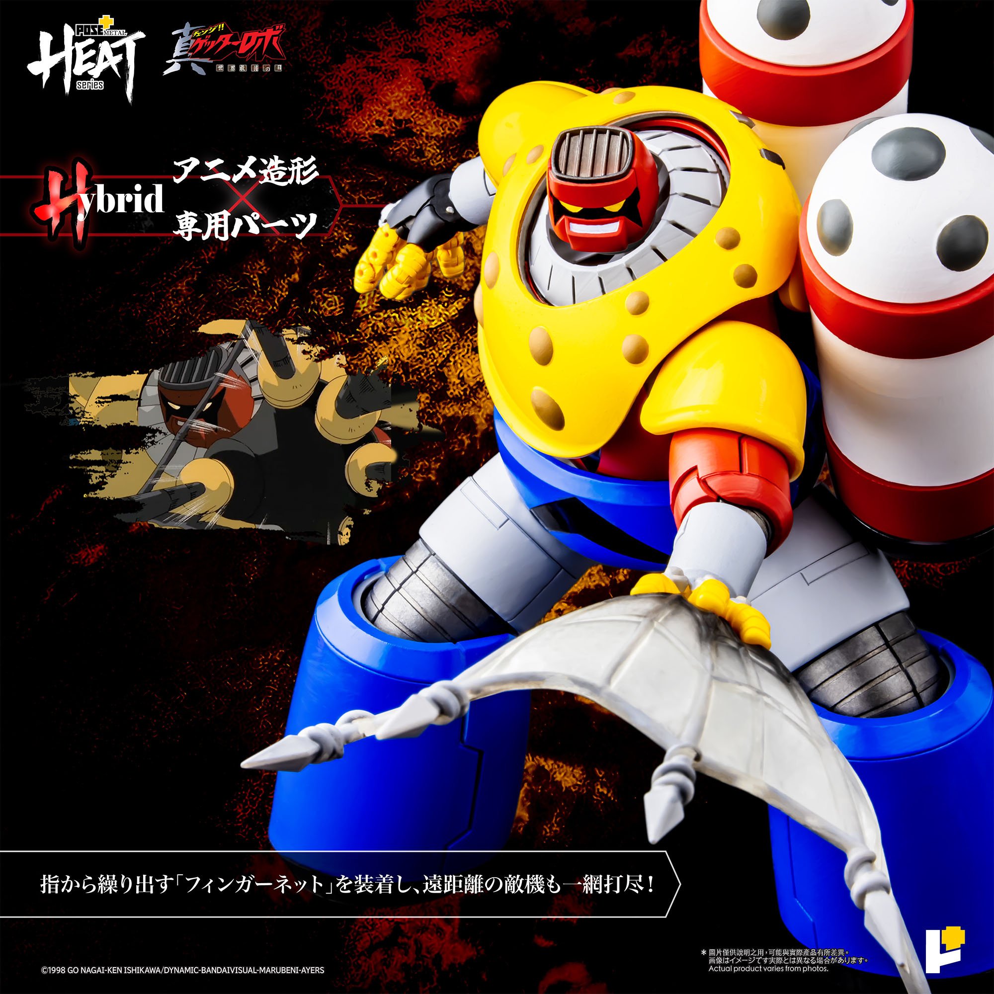 Pose+ Metal Heat Series Getter Robo Armageddon Getter Poseidon