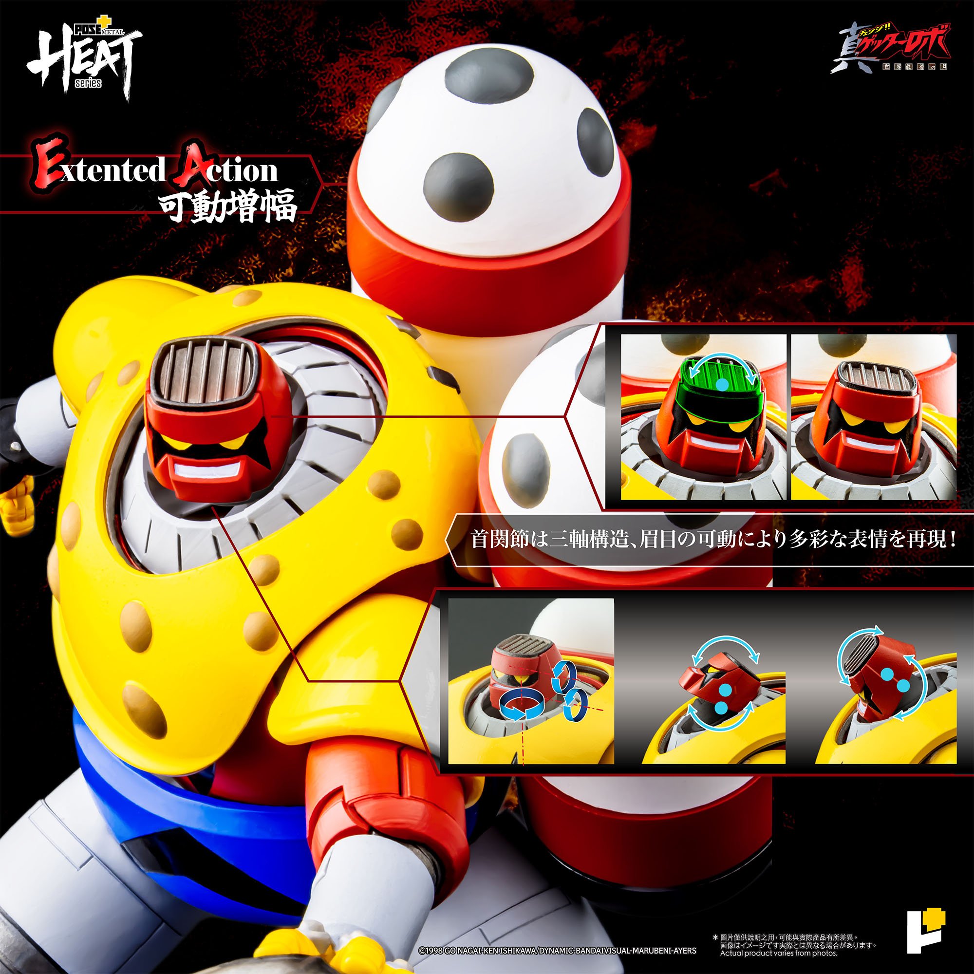Pose+ Metal Heat Series Getter Robo Armageddon Getter Poseidon