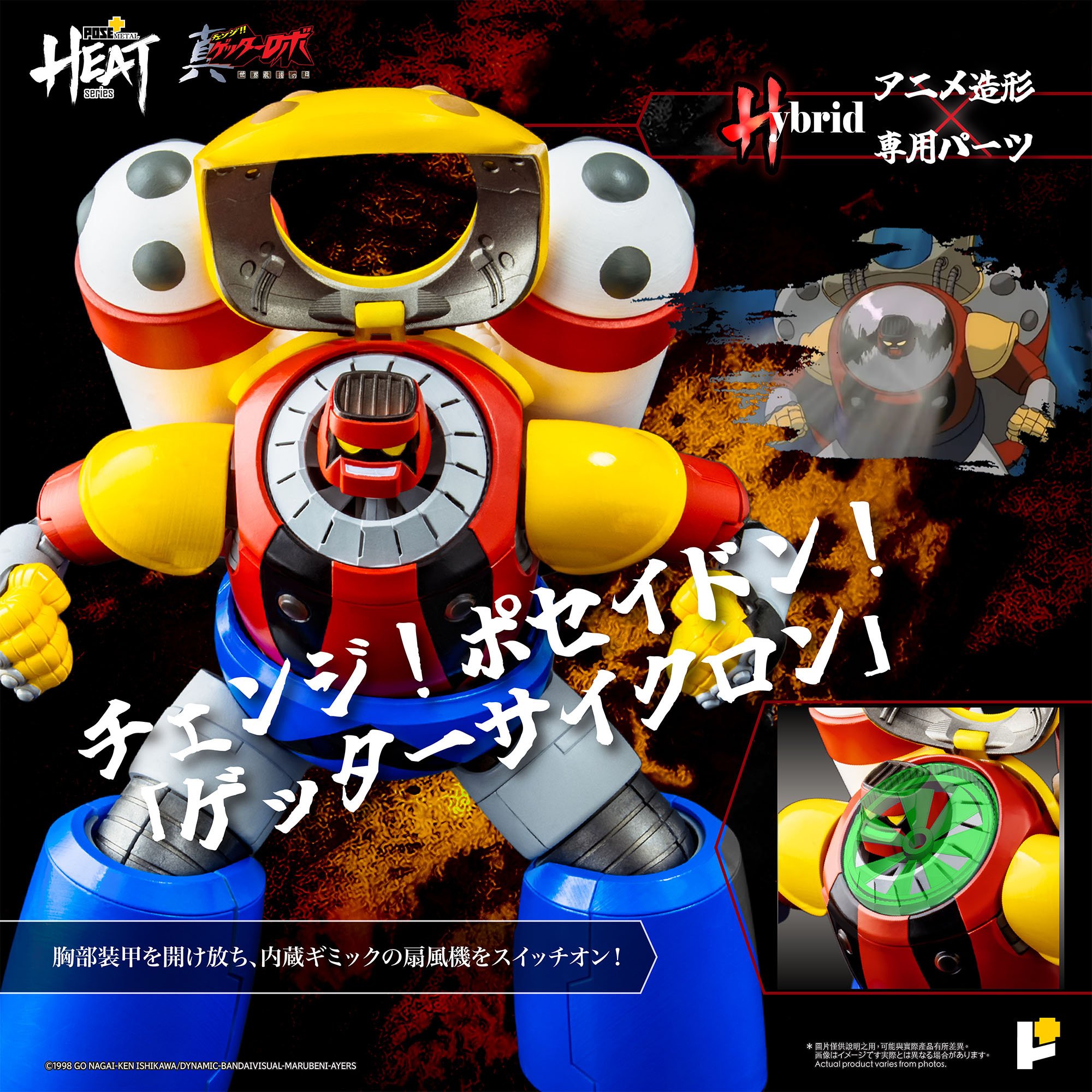 Pose+ Metal Heat Series Getter Robo Armageddon Getter Poseidon