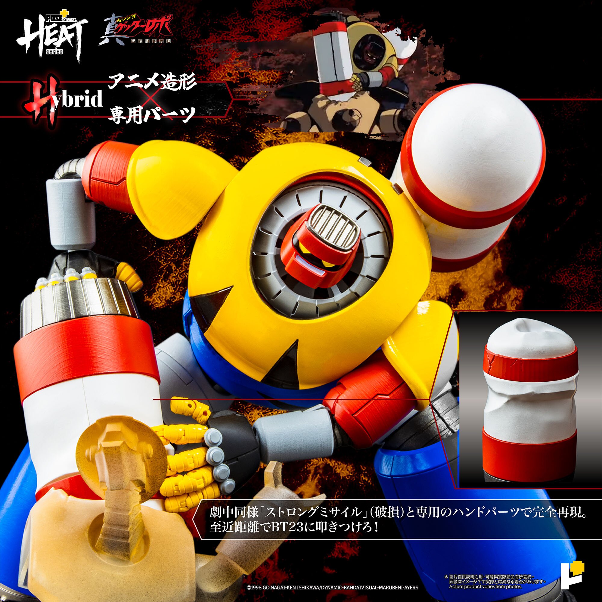 Pose+ Metal Heat Series Getter Robo Armageddon Getter Poseidon