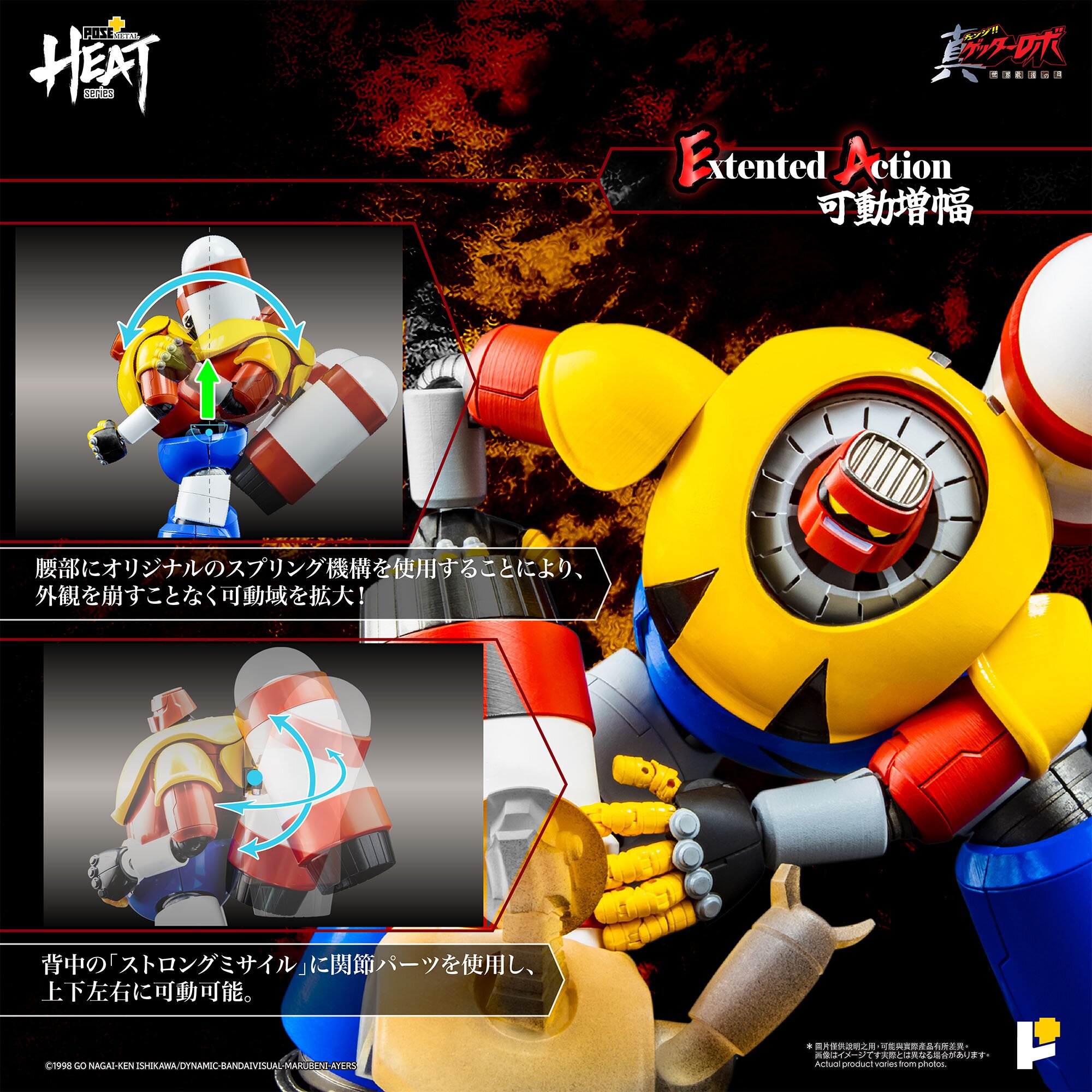 Pose+ Metal Heat Series Getter Robo Armageddon Getter Poseidon