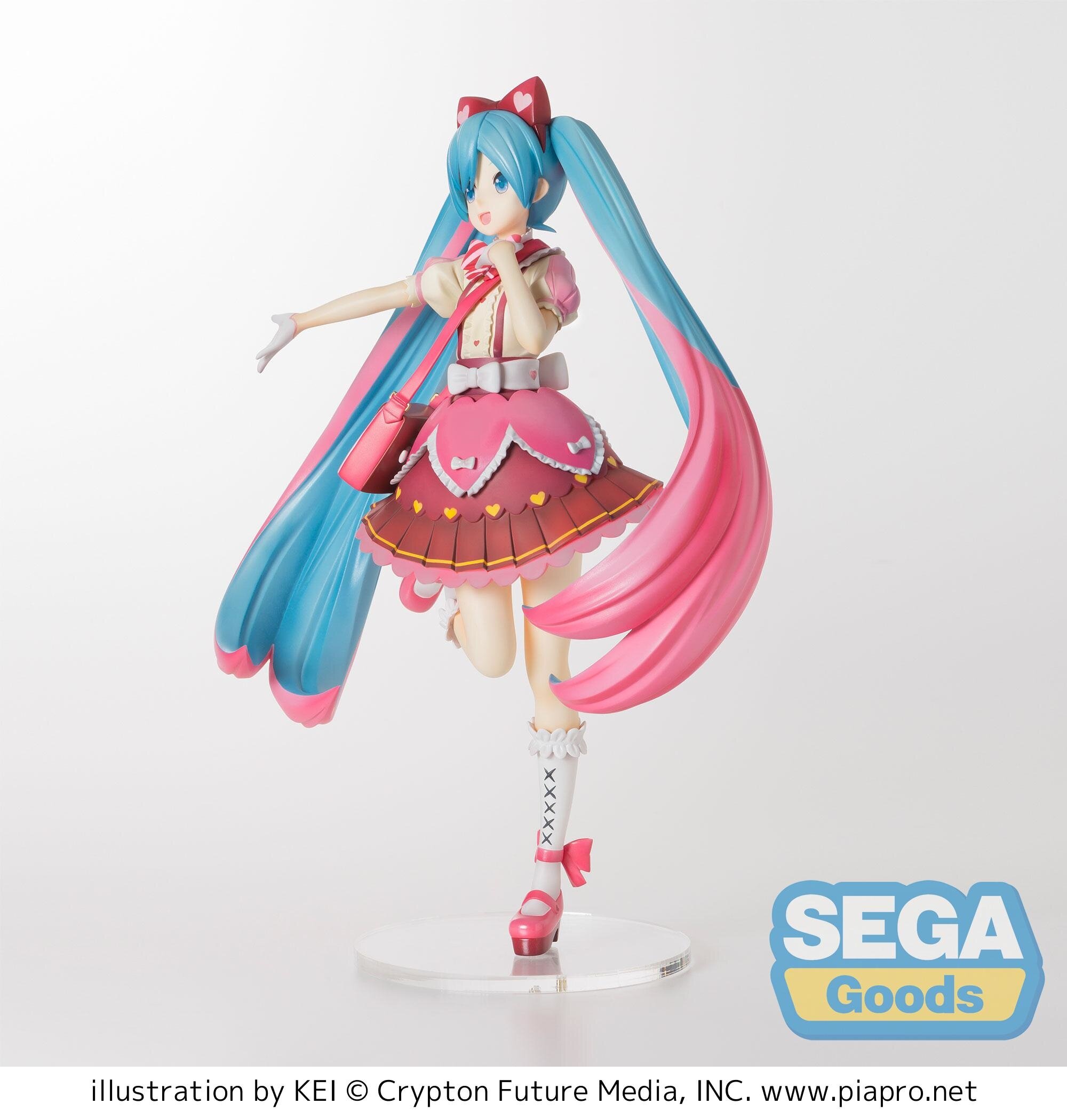 miku ribbon heart figure