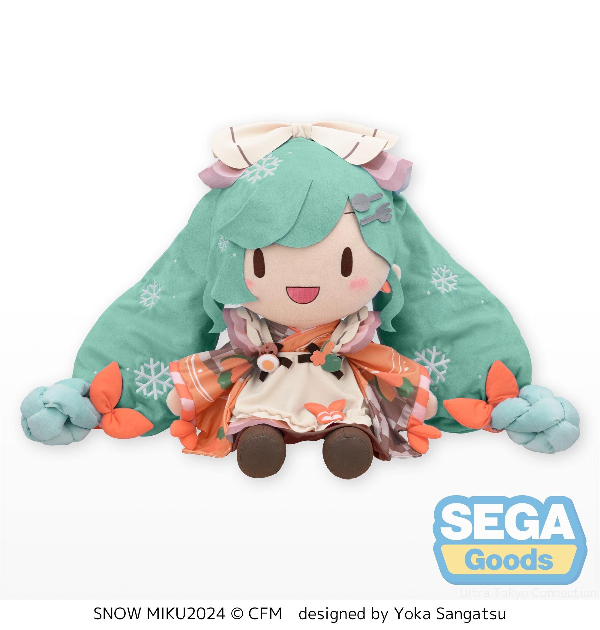 Fuwapuchi Hatsune Miku Snow Miku 2024 Ver. Dodeka Jumbo Plush