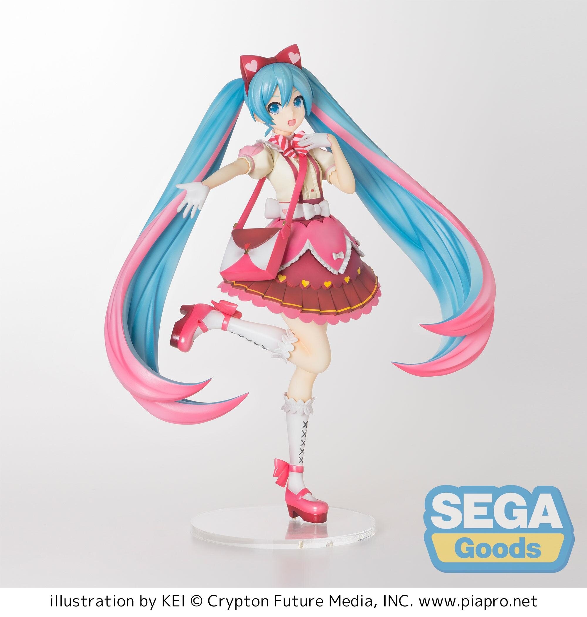 miku ribbon heart figure