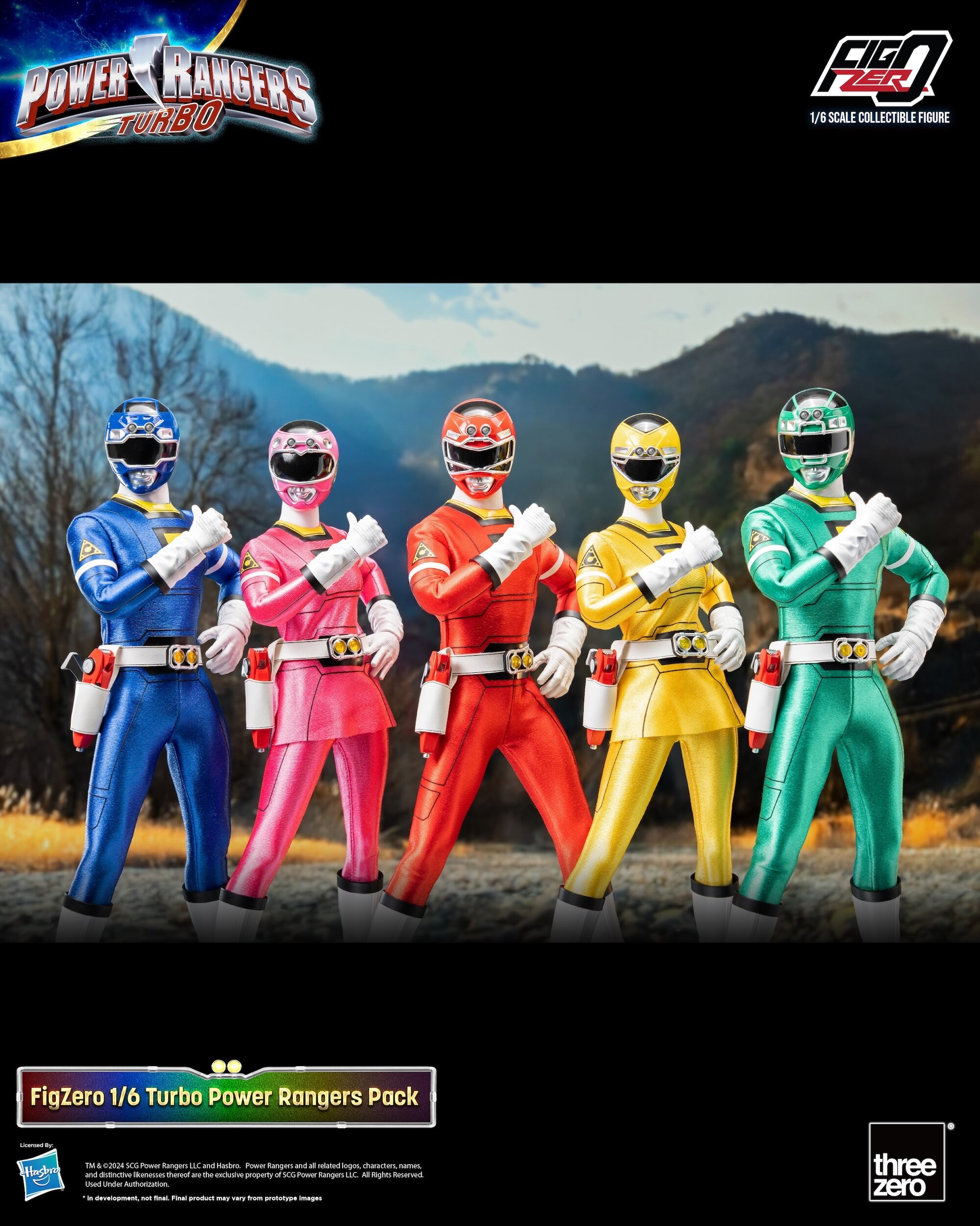 パワーレンジャー FigZero Power Rangers Turbo Turbo Power Rangers 1/6 Scale
