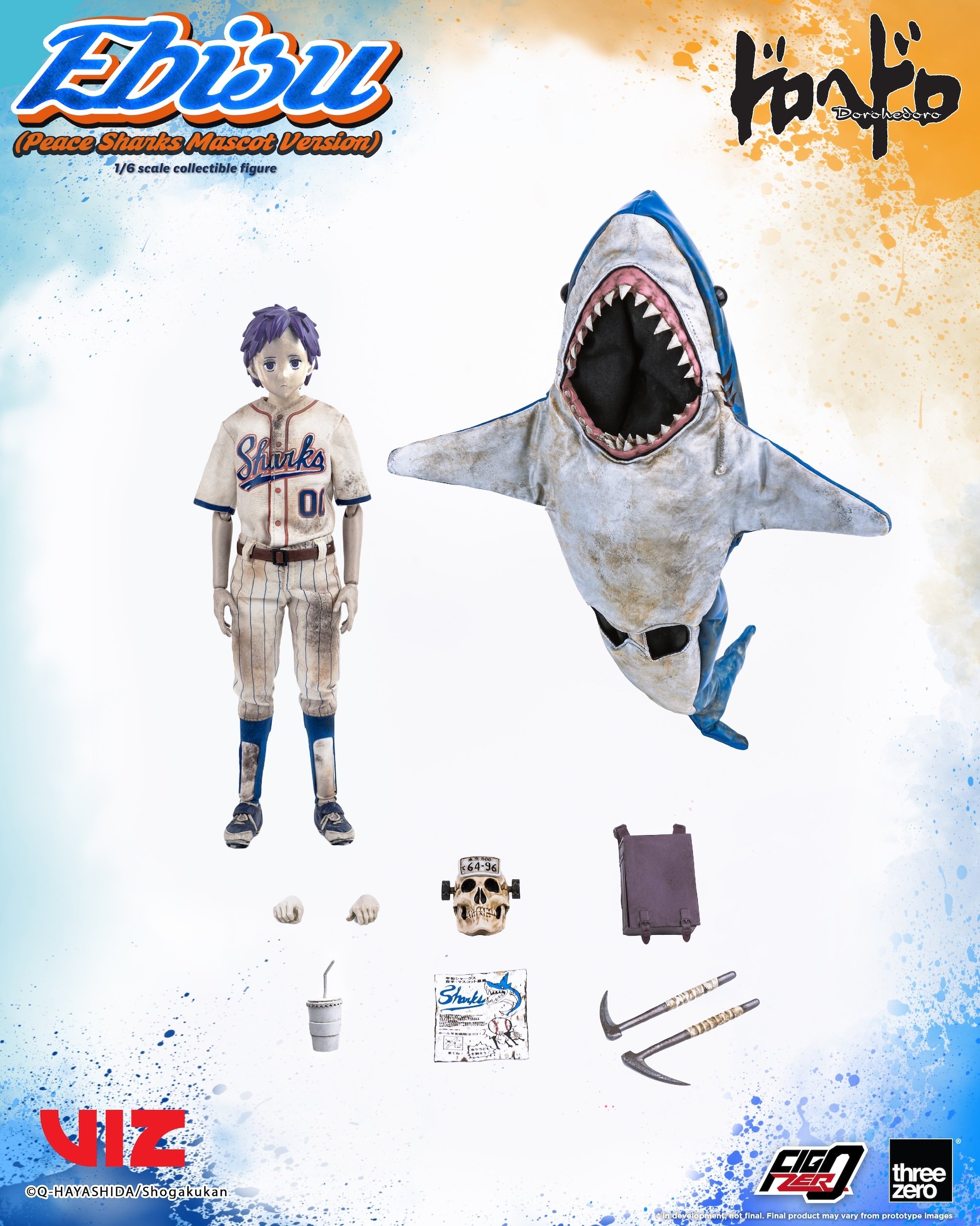 FigZero Dorohedoro Ebisu: Peace Sharks Mascot Ver.: threezero